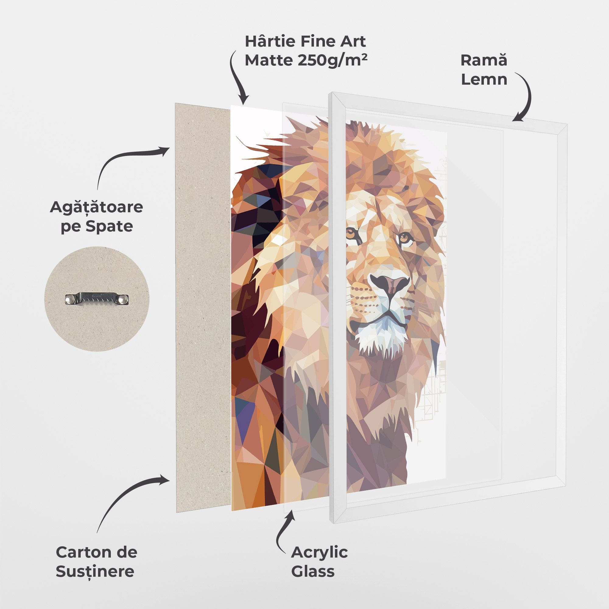 Artistic Lion Head mockup 1