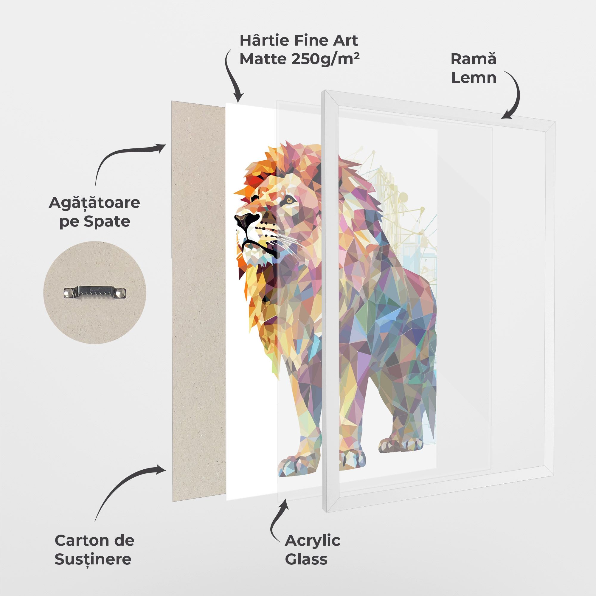 Artistic Lion mockup 1