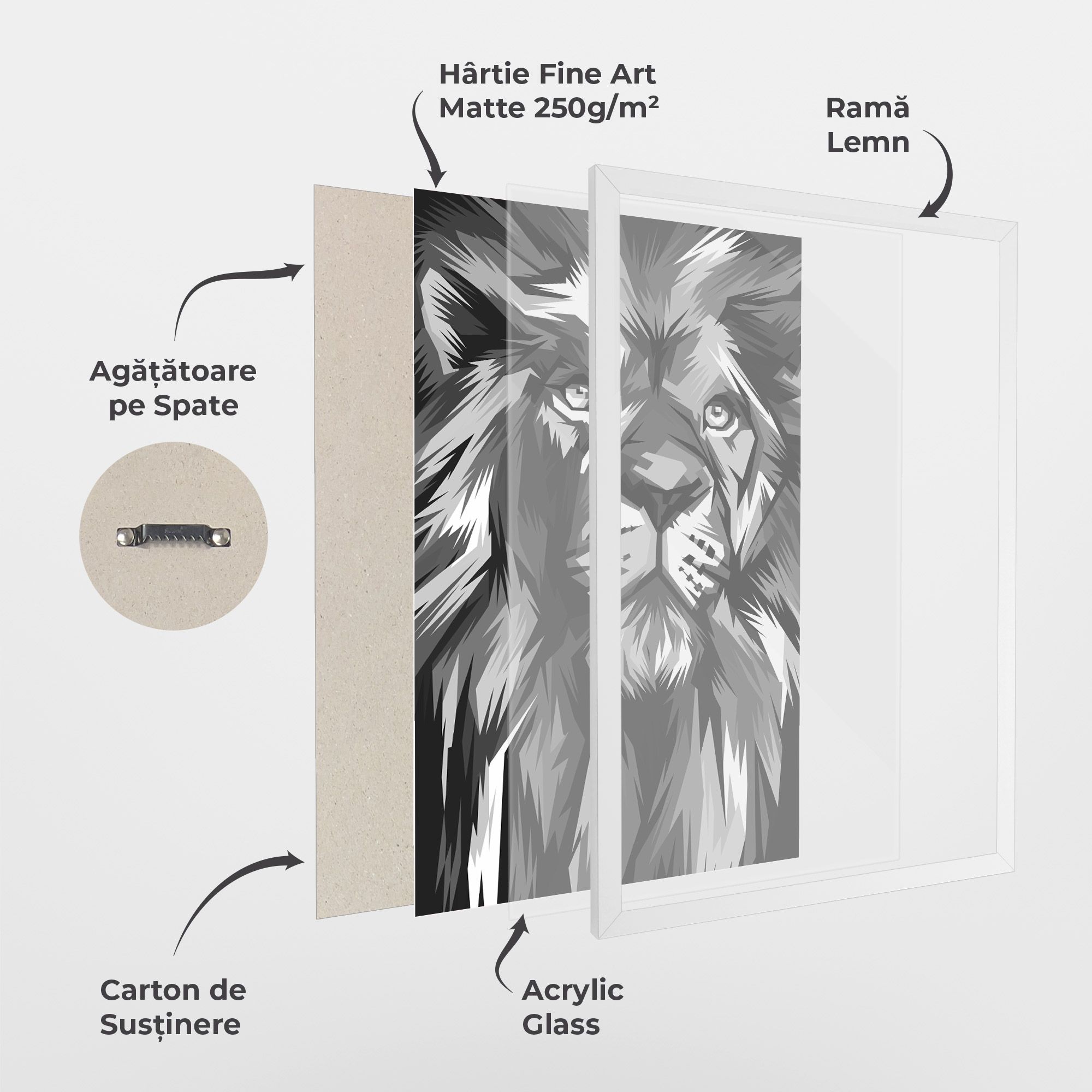 Grey Head Lion mockup 1