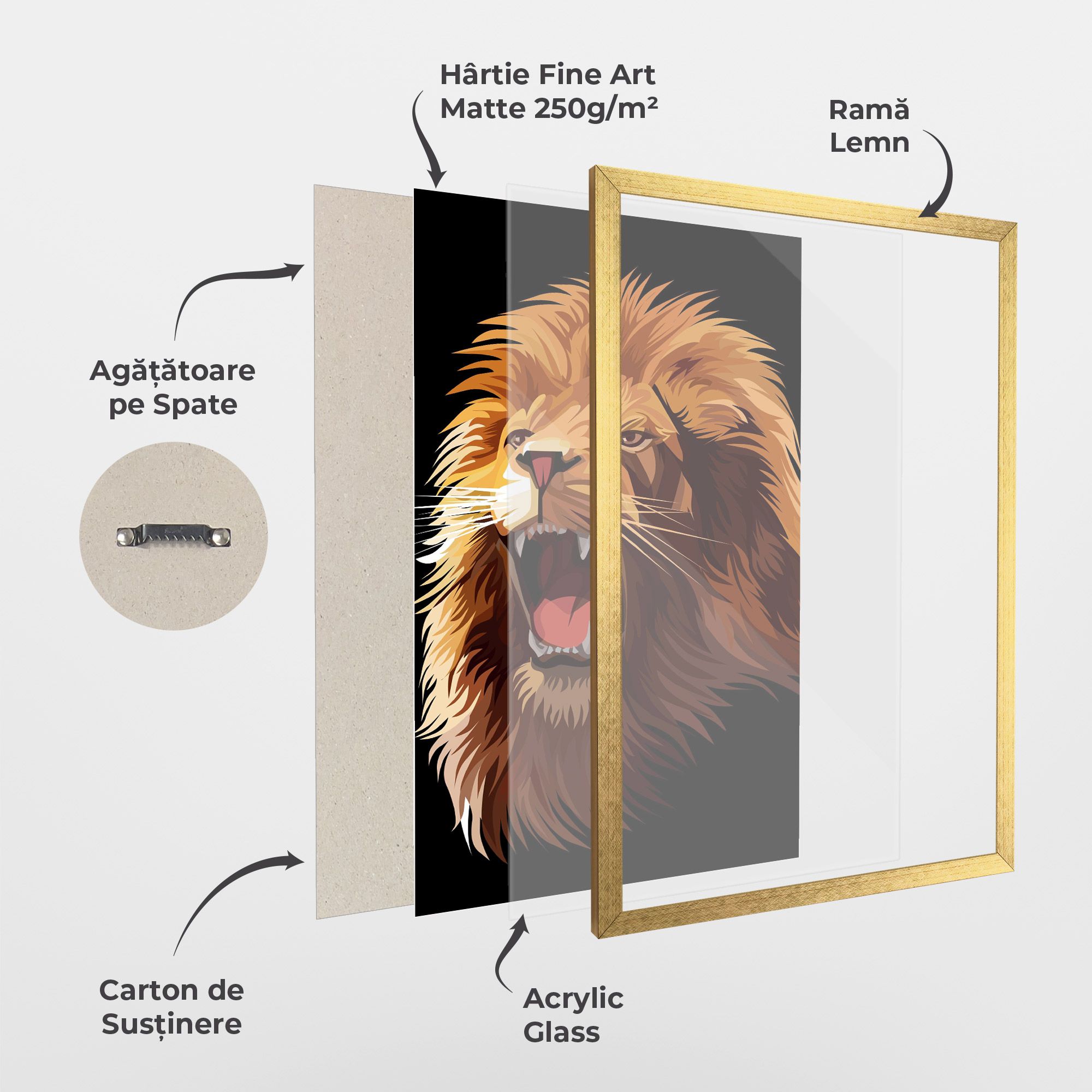 Angry Lion Head mockup 1