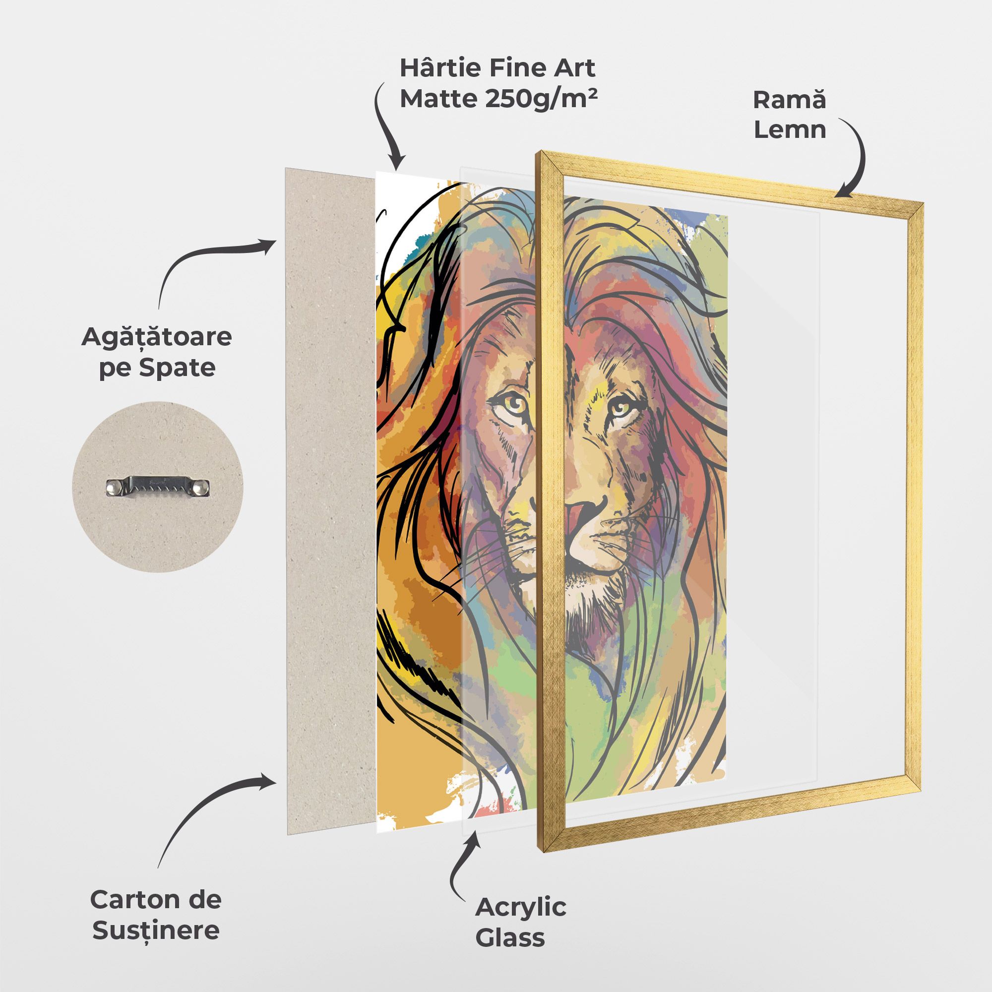 Drawn Lion mockup 1