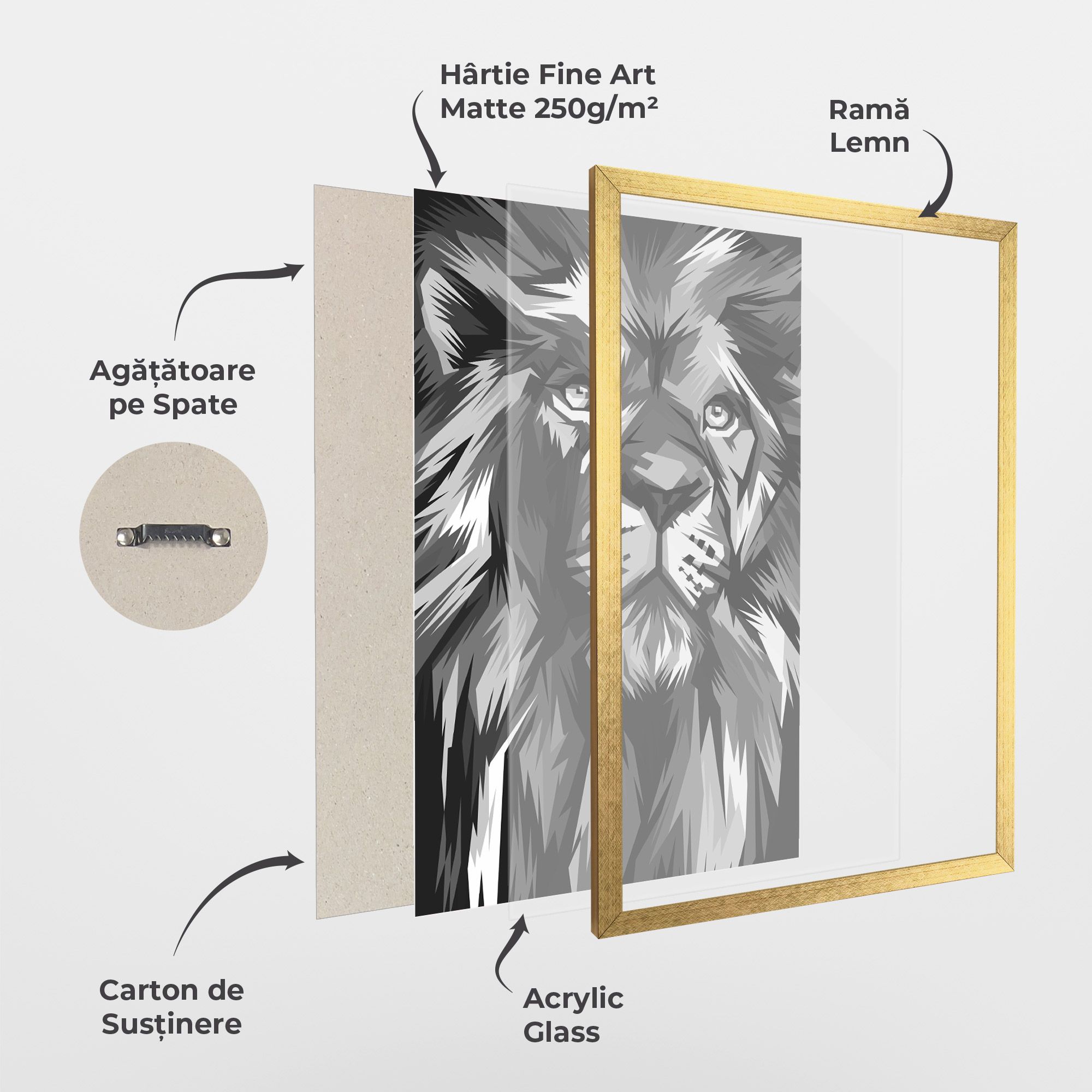 Grey Head Lion mockup 1