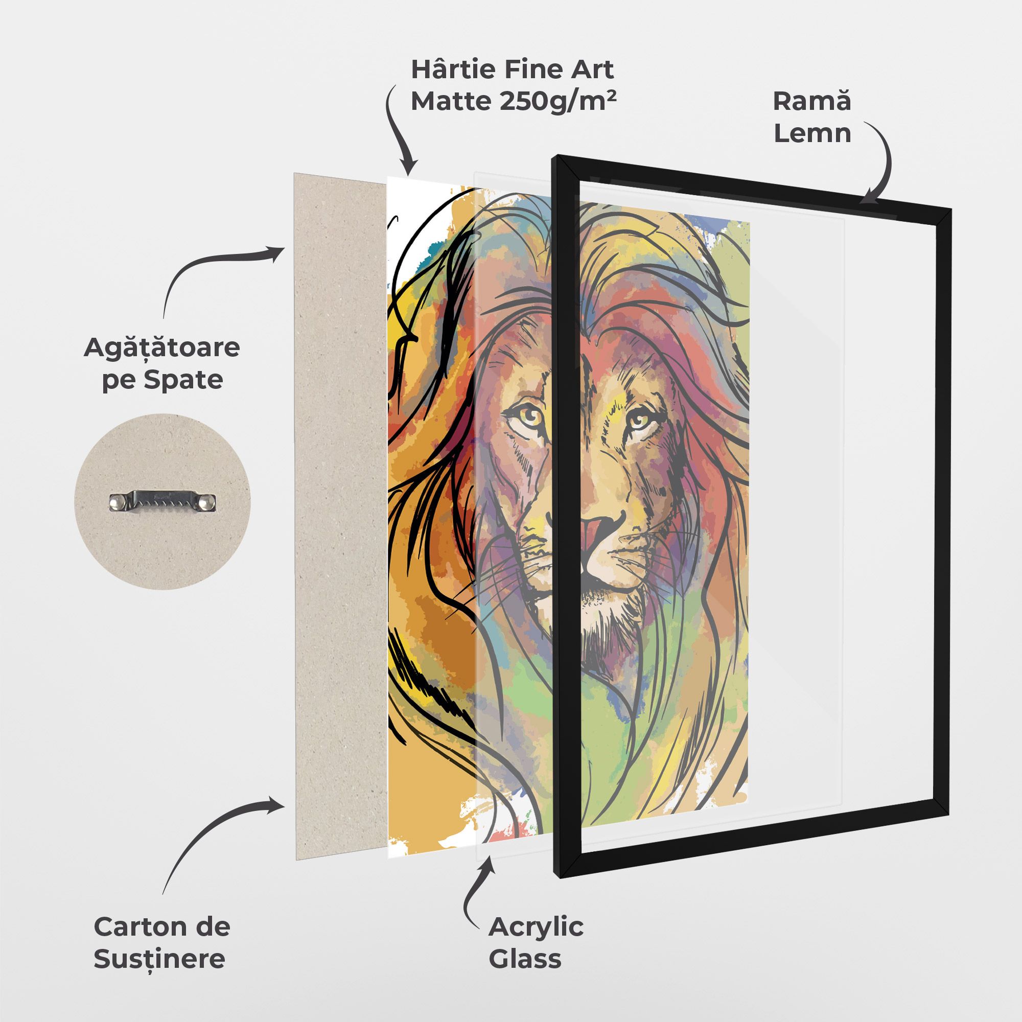 Drawn Lion mockup 1