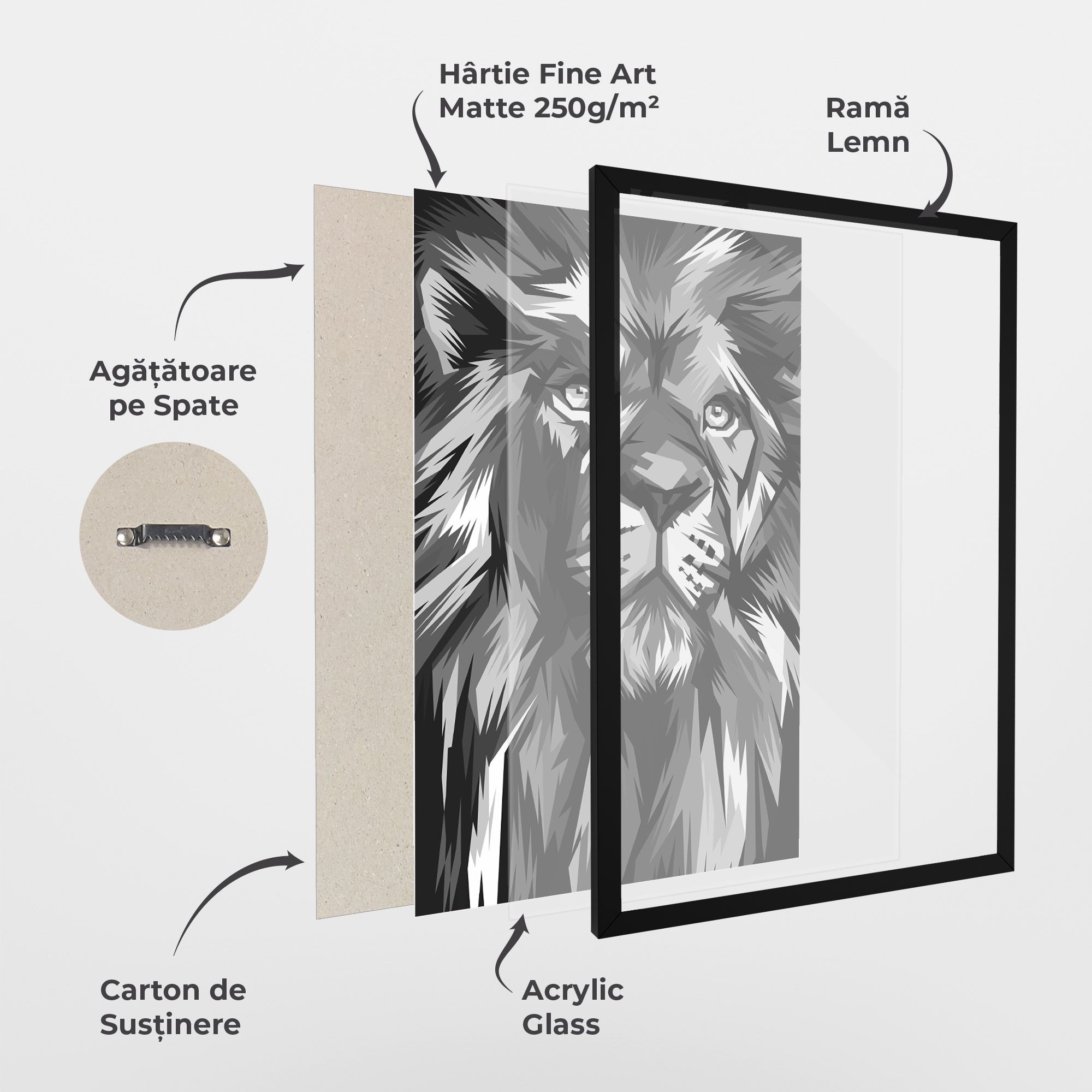 Grey Head Lion mockup 1