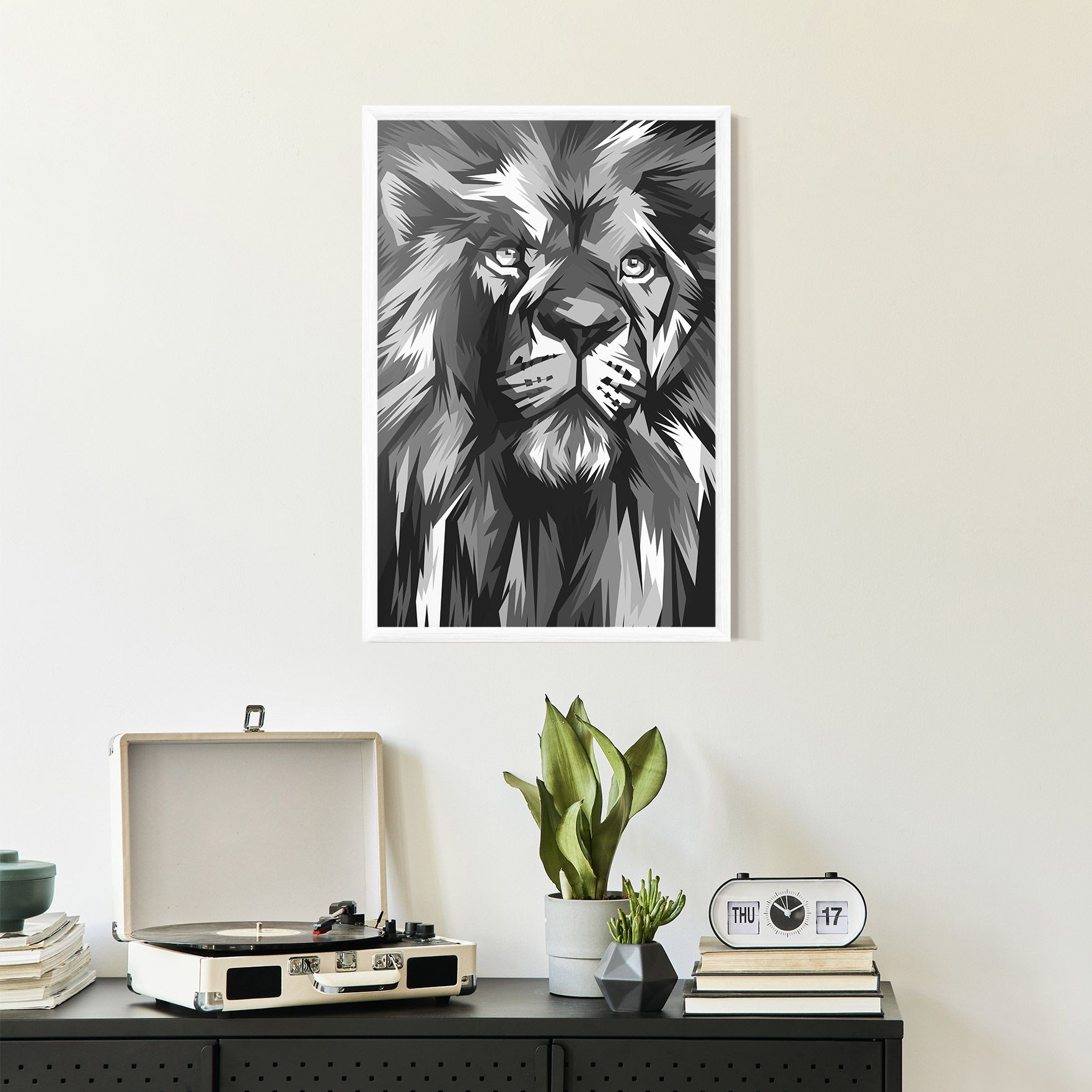 Grey Head Lion mockup 2