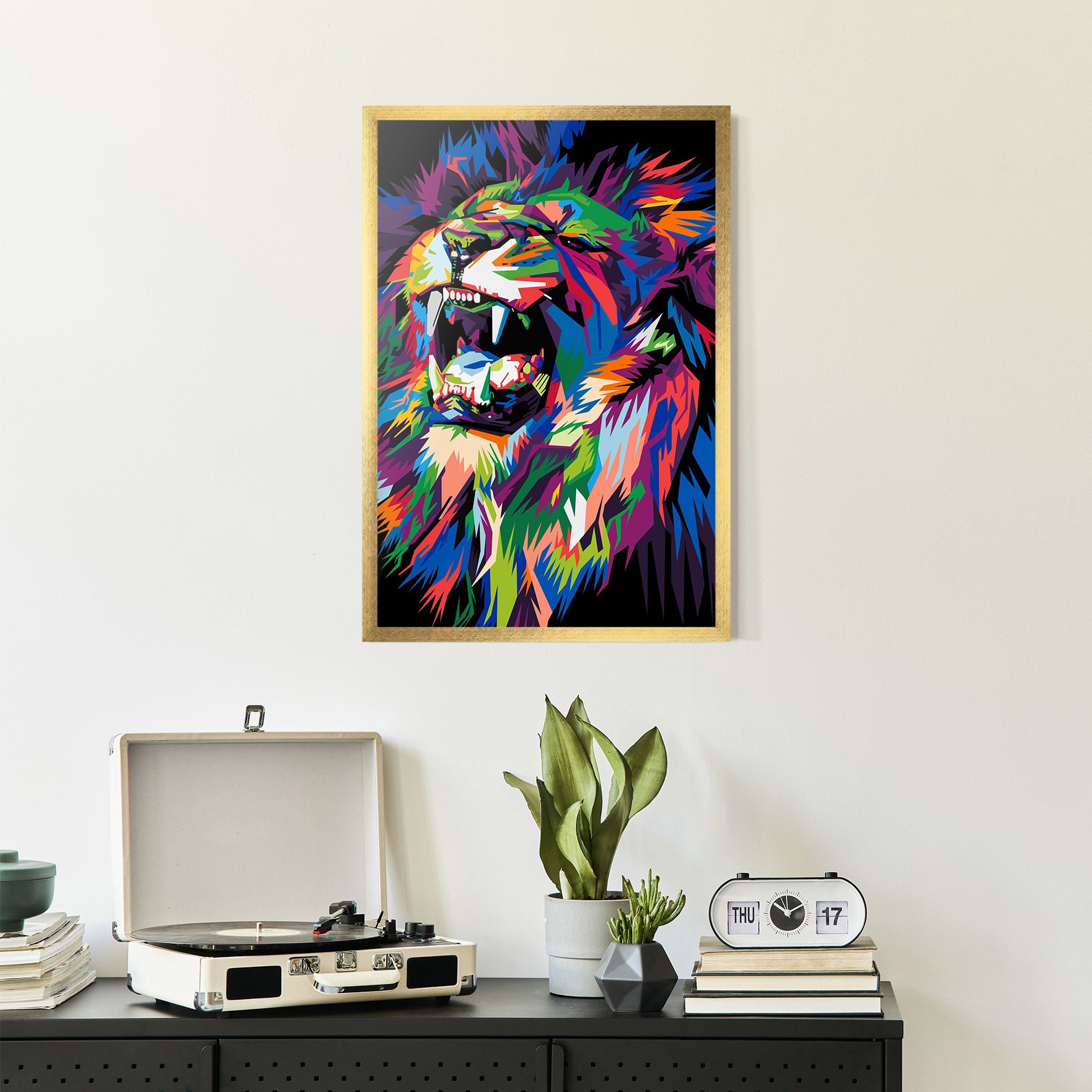 Beautiful Lion mockup 2