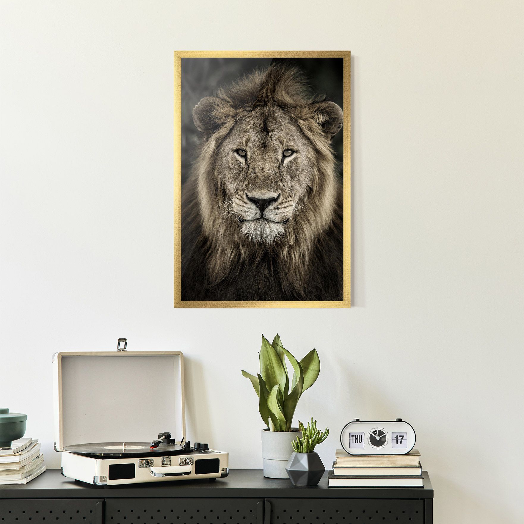 Lion Close Up mockup 2