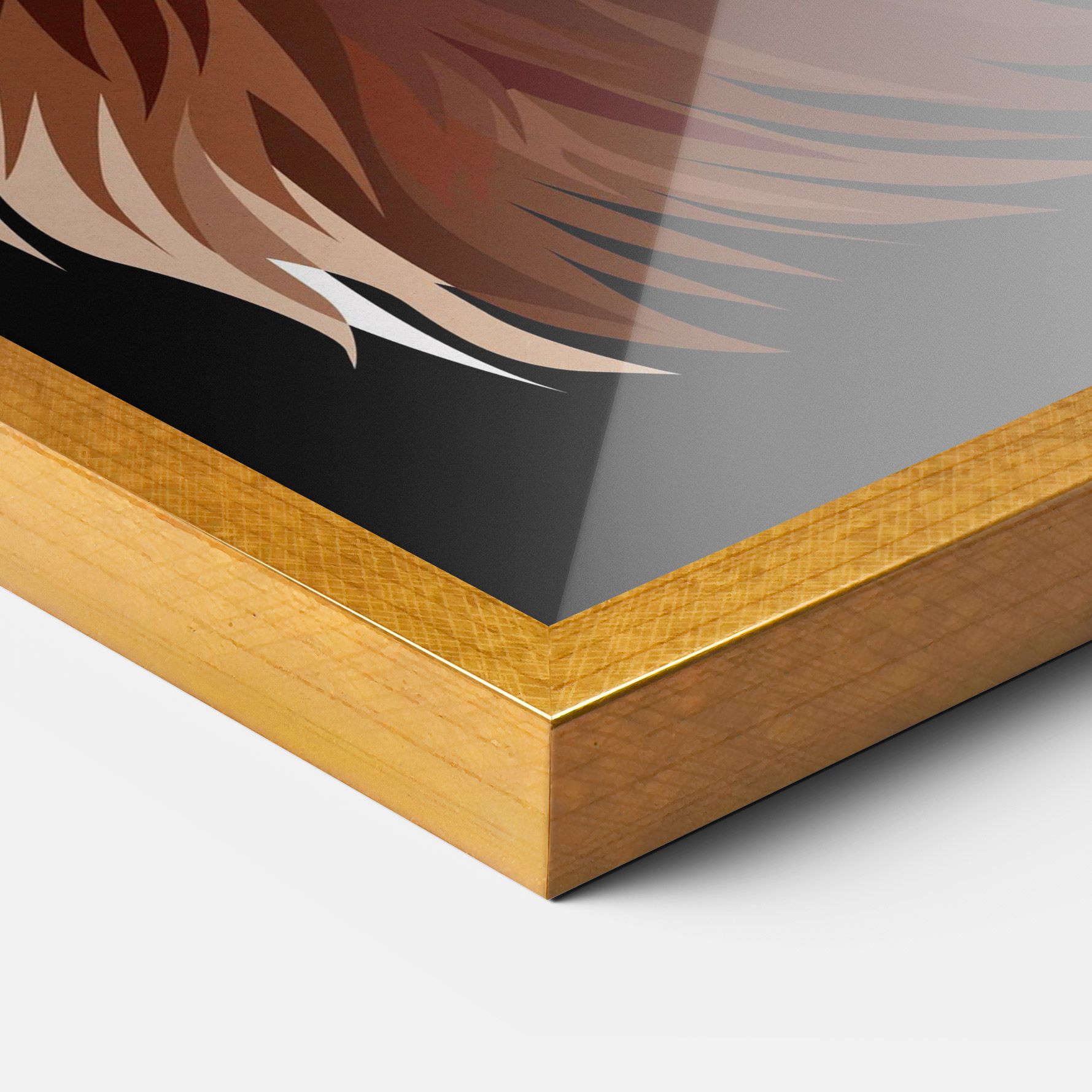 Angry Lion Head mockup 3