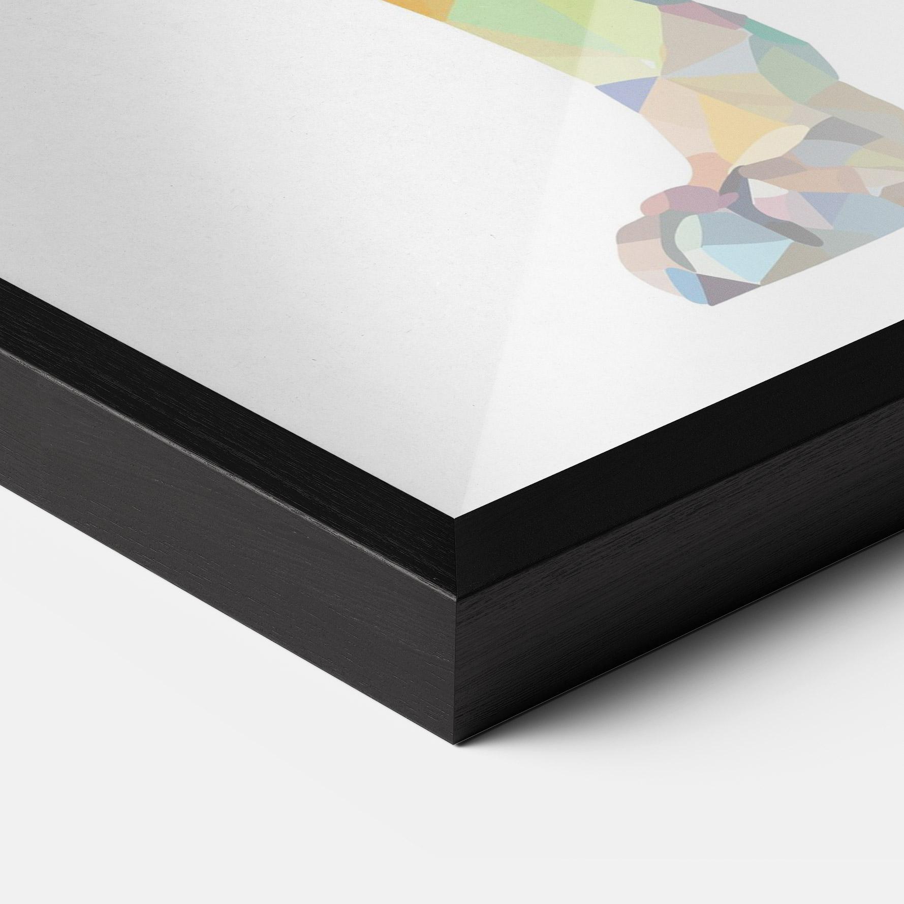 Poster Înrămat Artistic Lion mockup 3