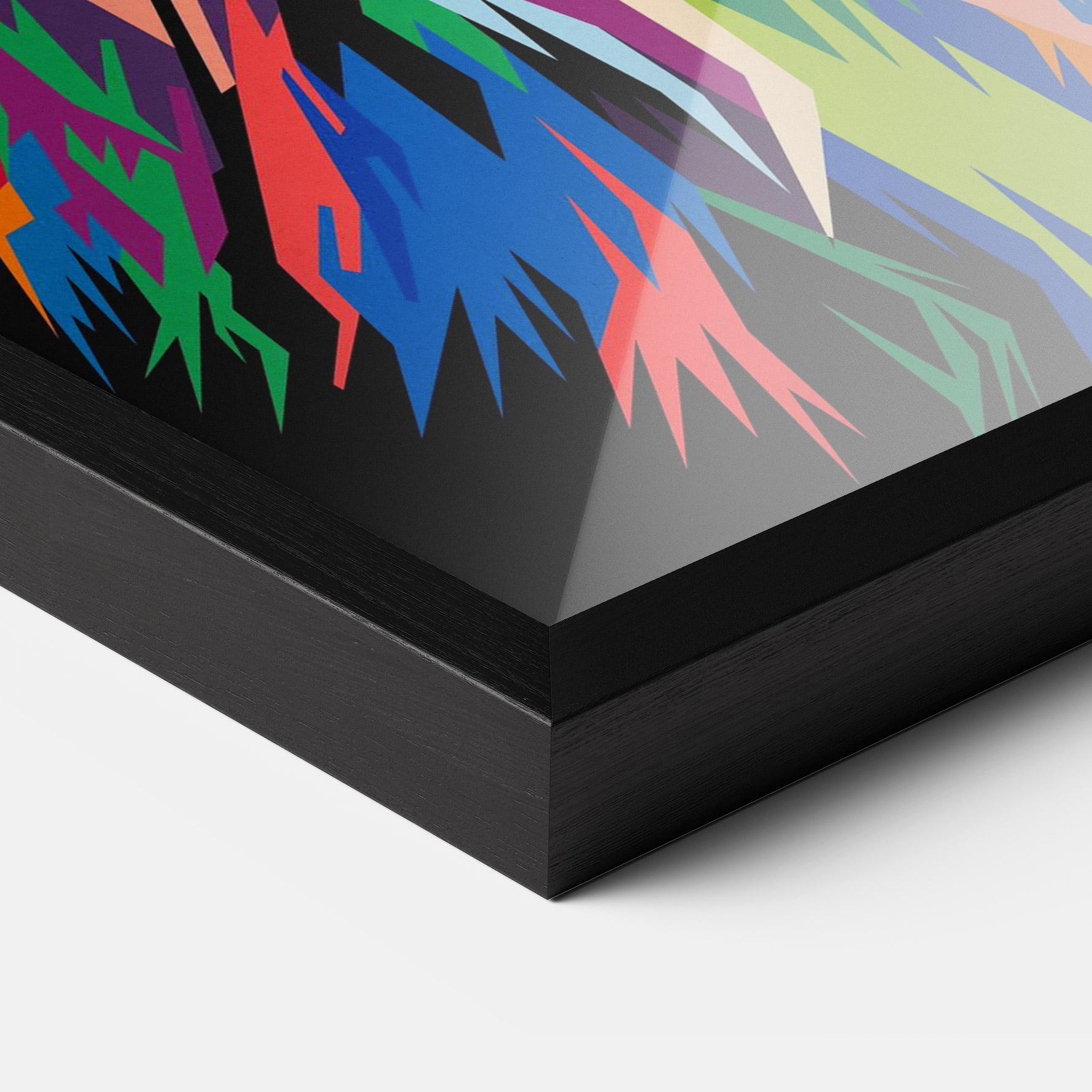 Poster Înrămat Beautiful Lion mockup 3