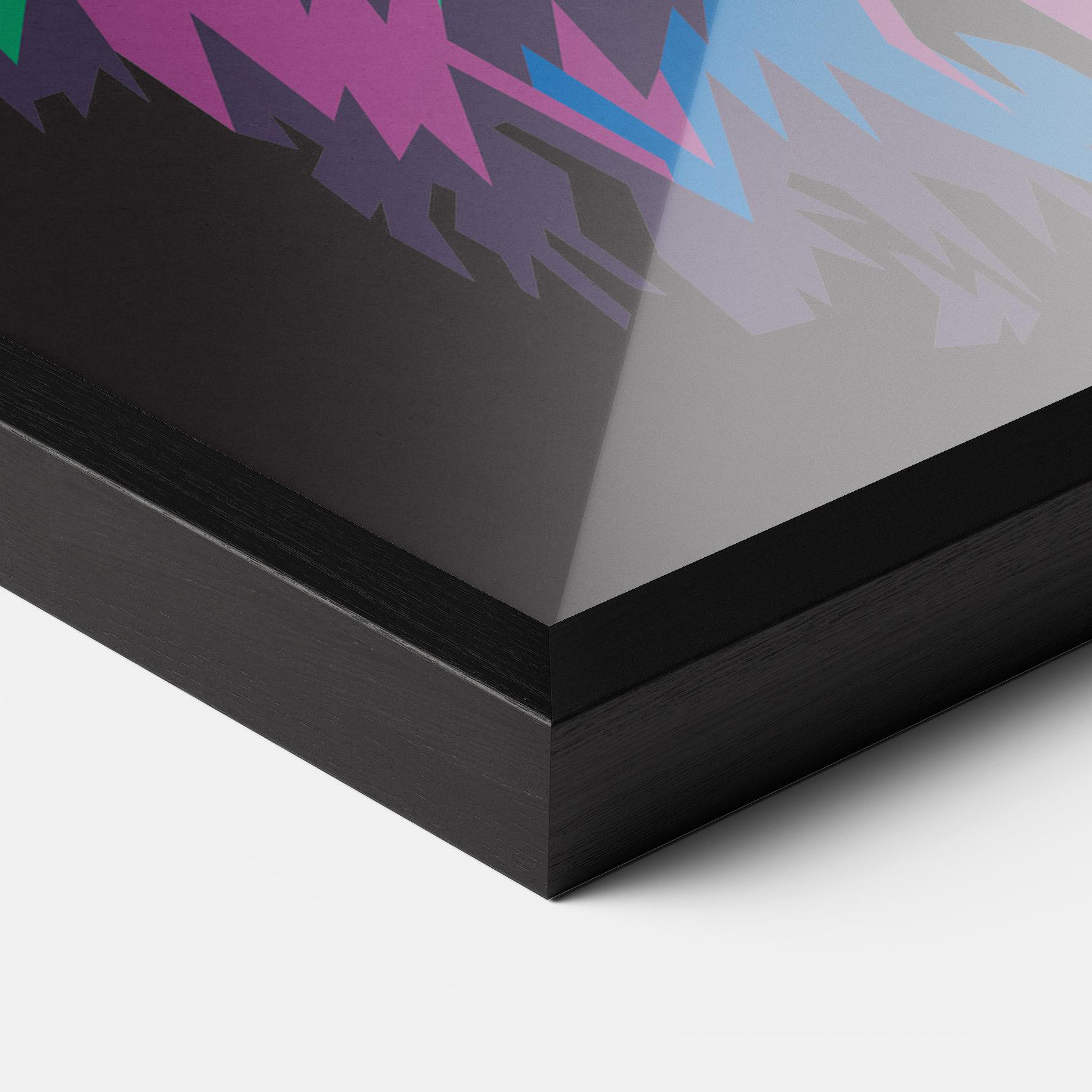 Poster Înrămat Colorful Lion Head mockup 3