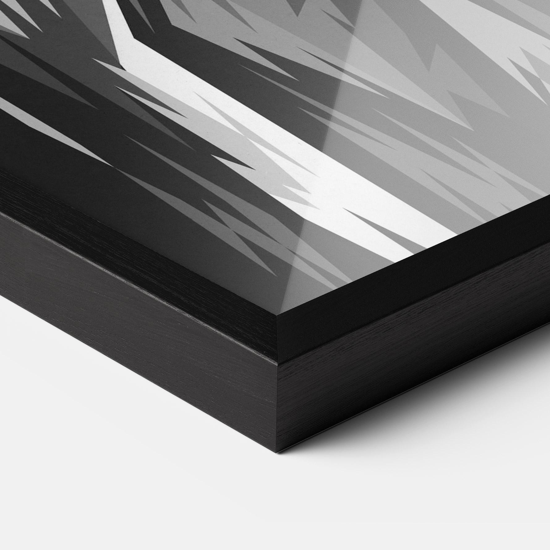 Poster Înrămat Grey Head Lion mockup 3