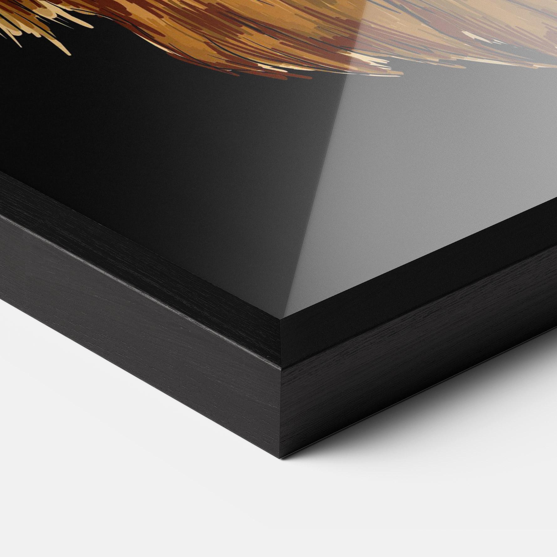 Poster Înrămat Lion Head mockup 3