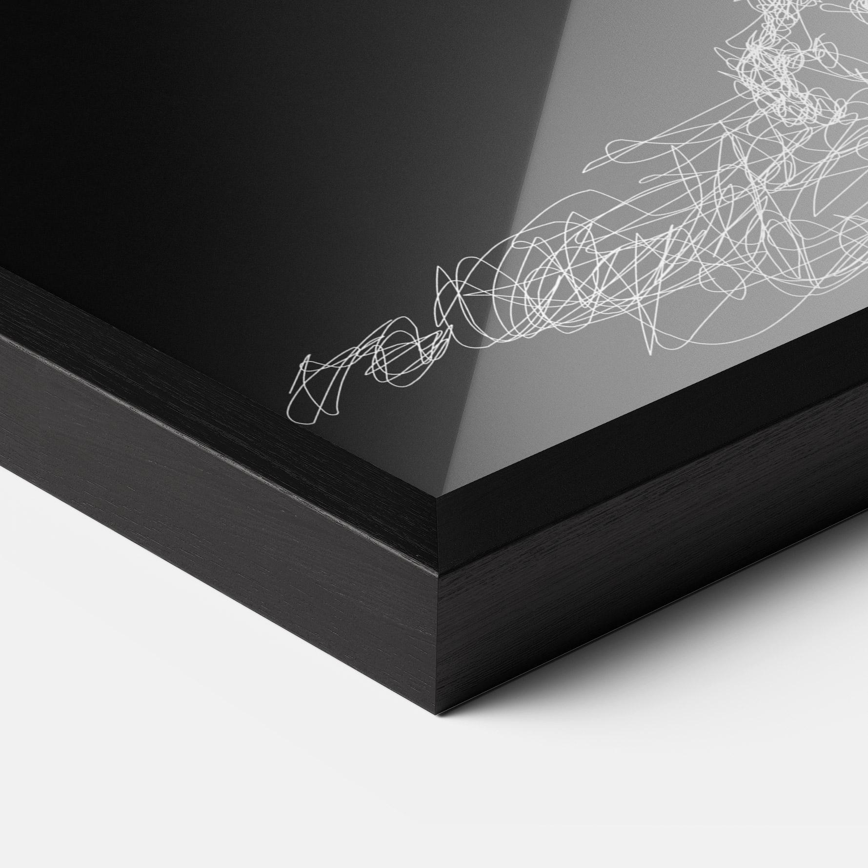 Poster Înrămat Lion Signature mockup 3