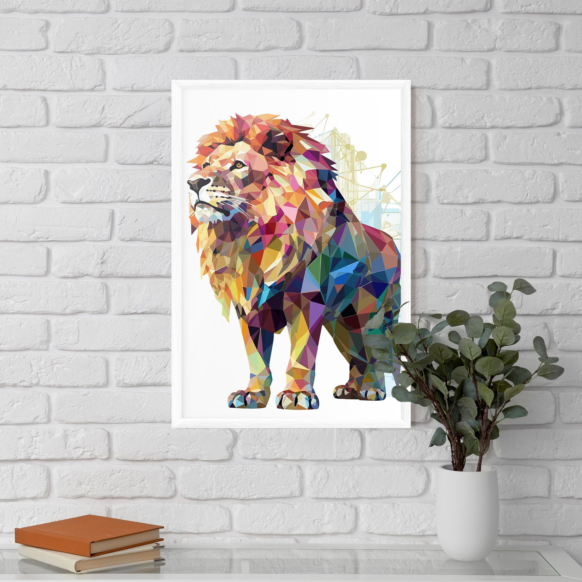 Artistic Lion mockup 5