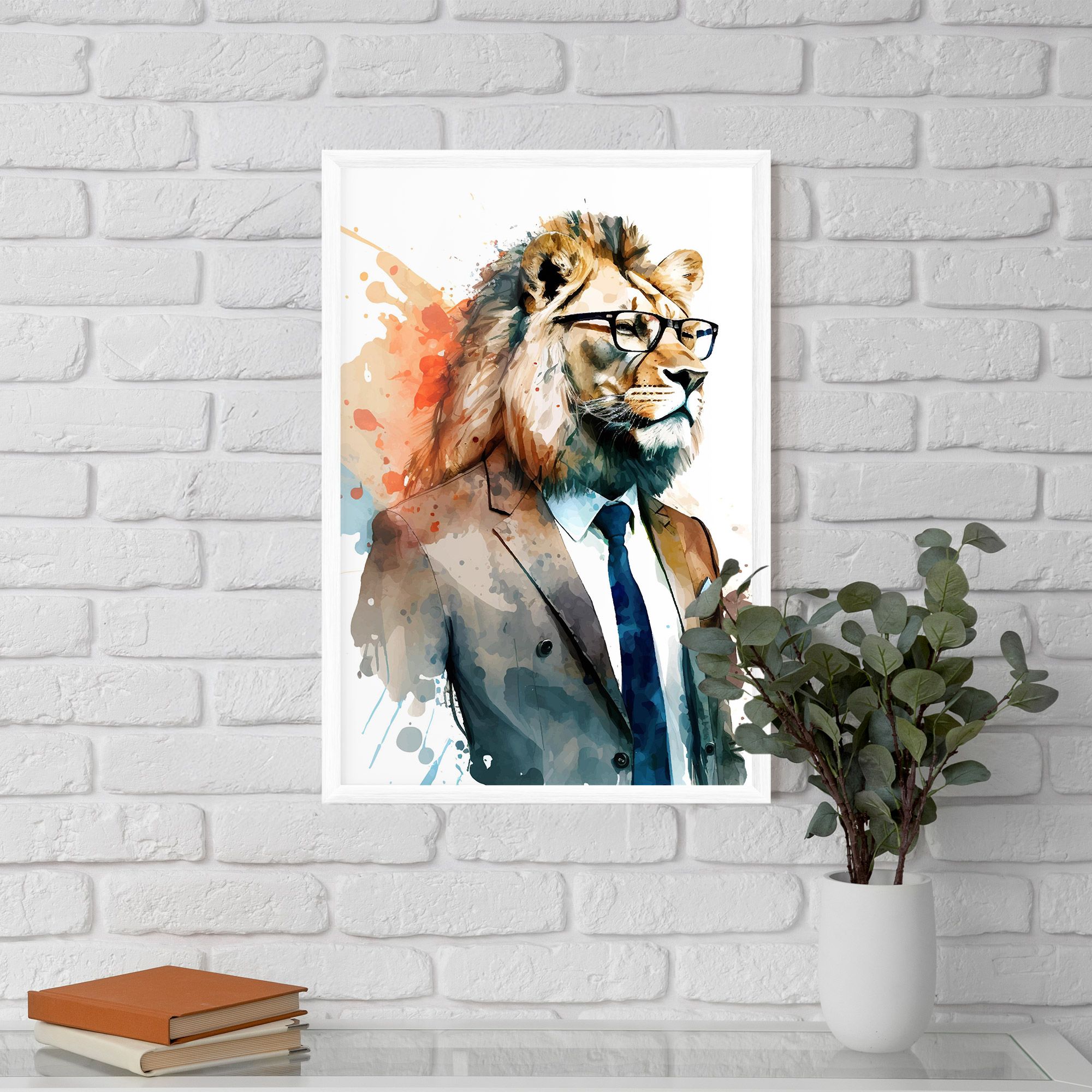 Brown Suit Lion mockup 5