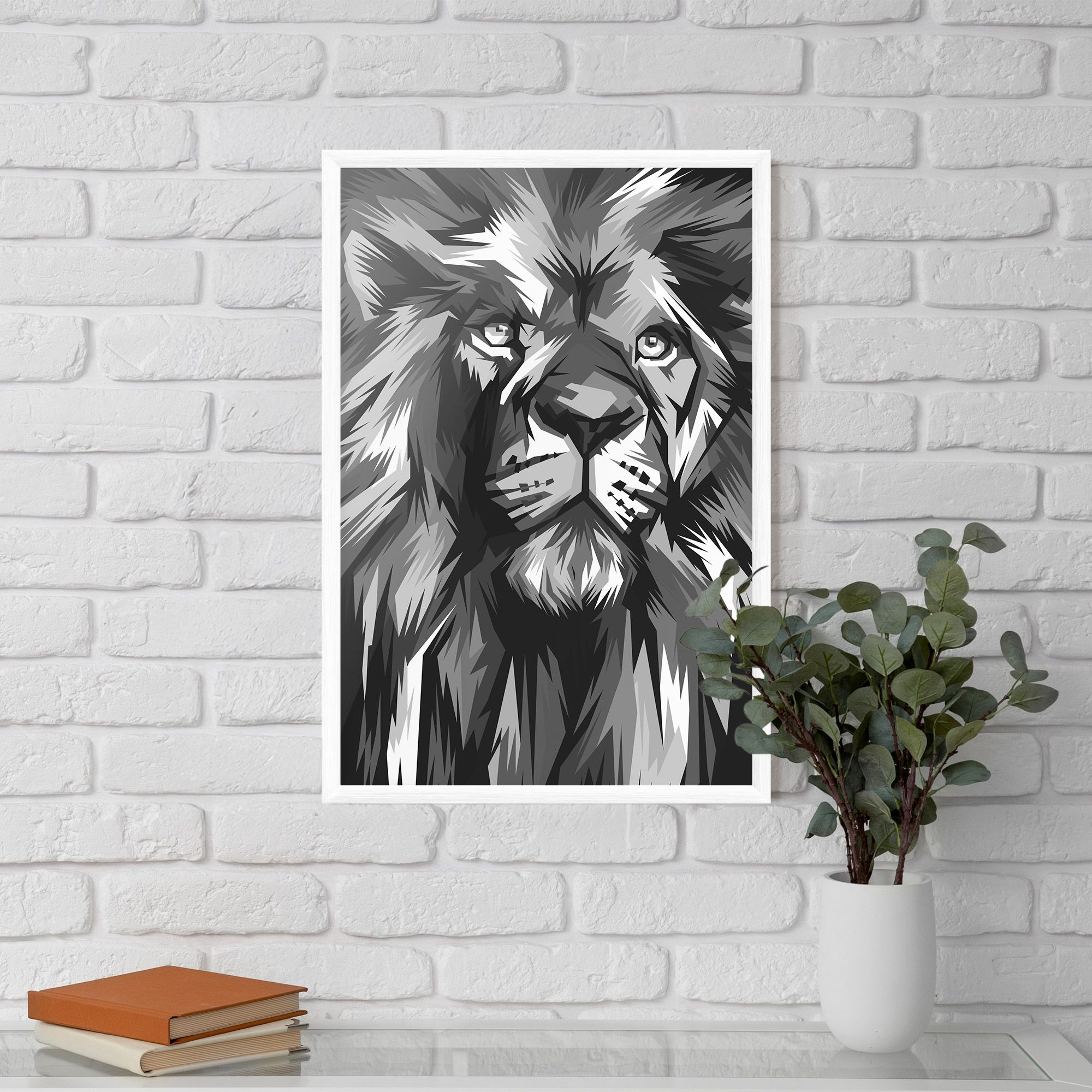 Grey Head Lion mockup 5