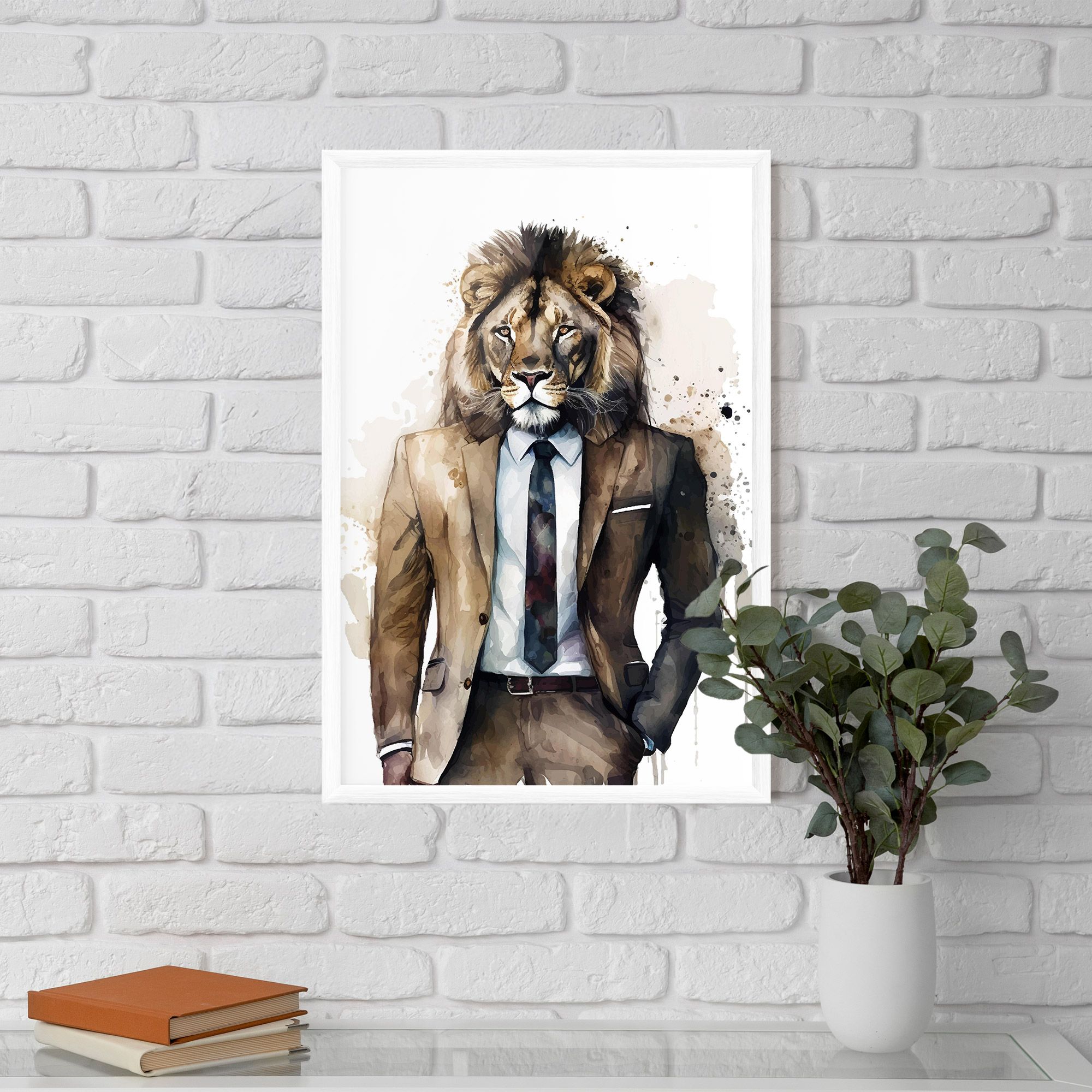 Lion In Suit mockup 5