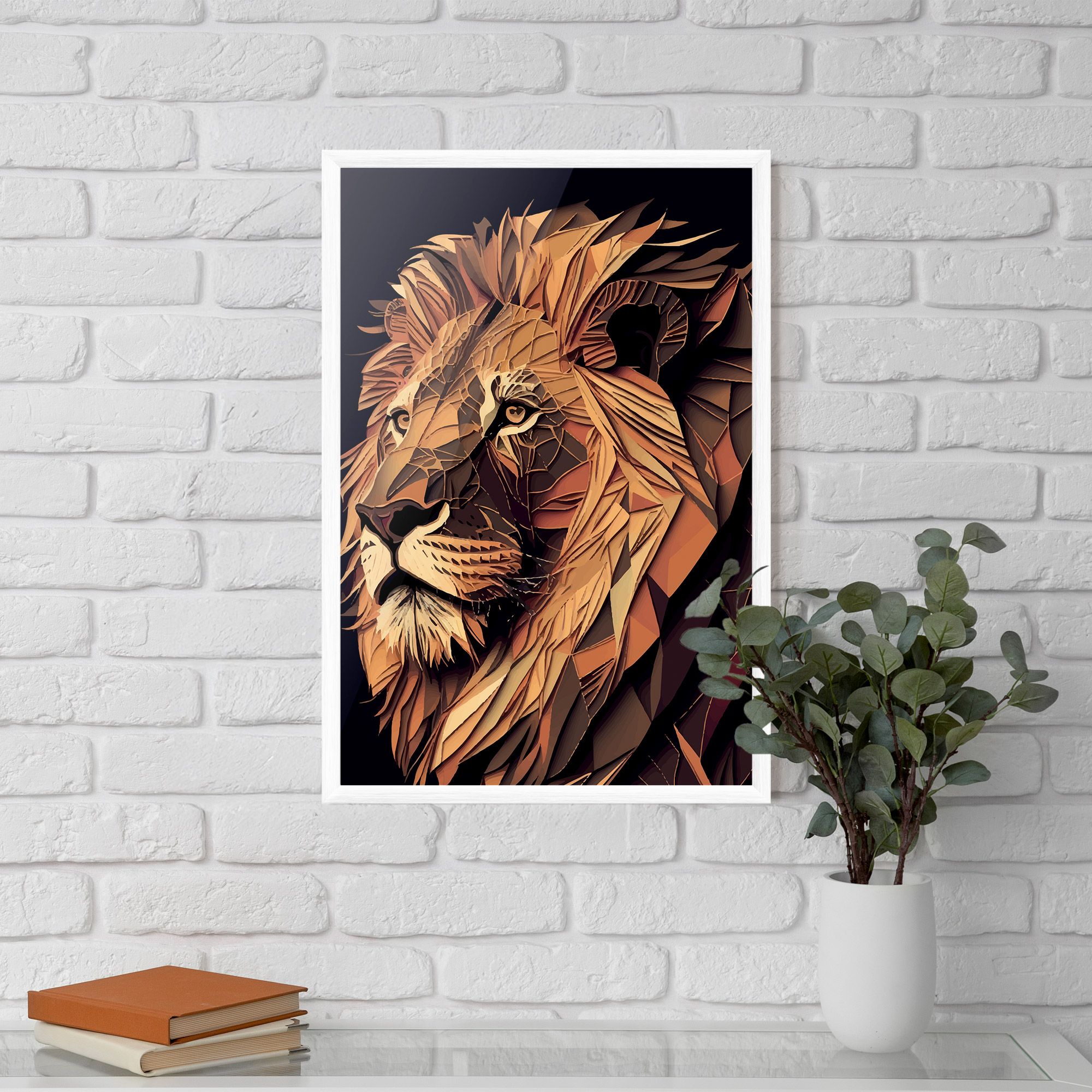 Orange Mix Lion mockup 5