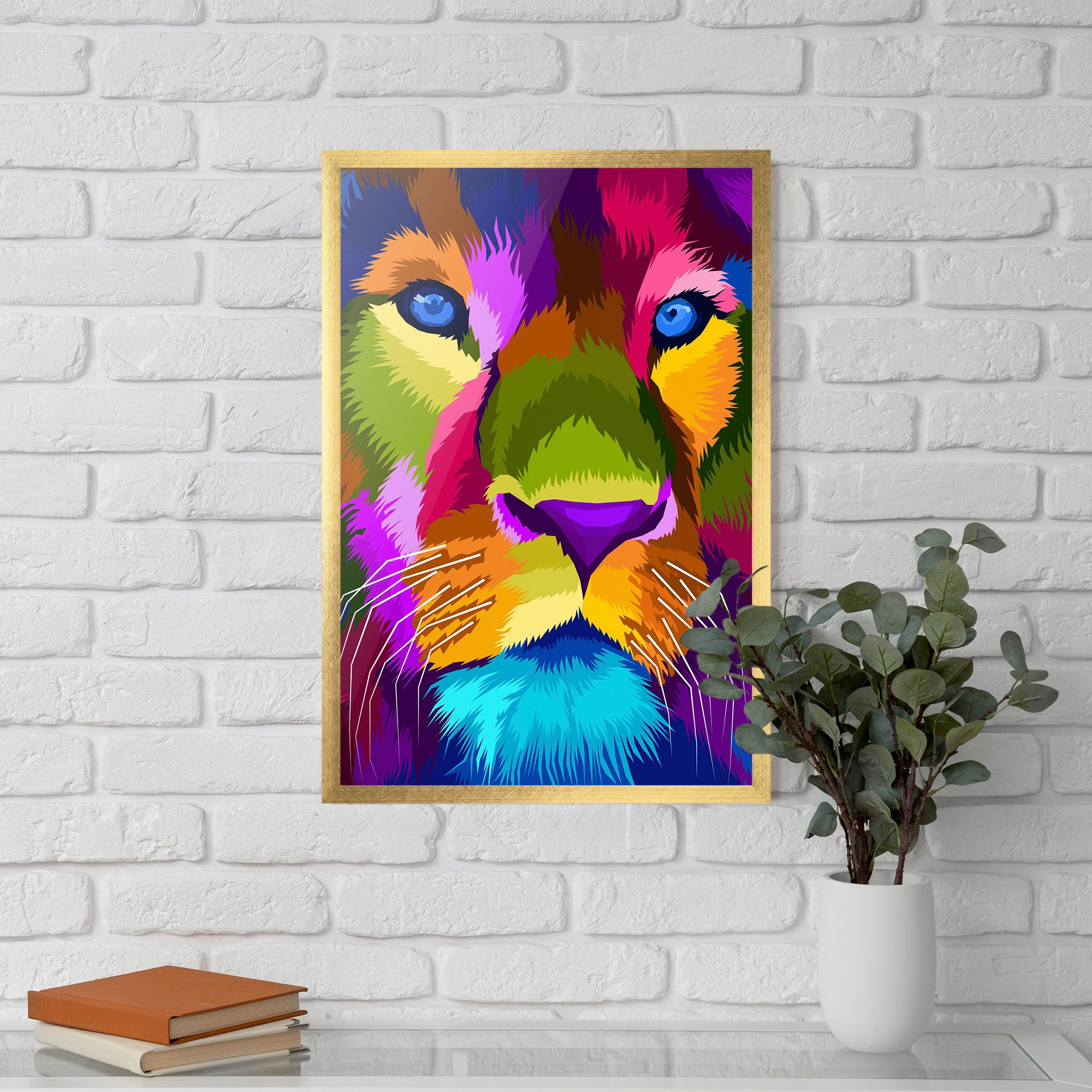 Color Lion Close Up mockup 5