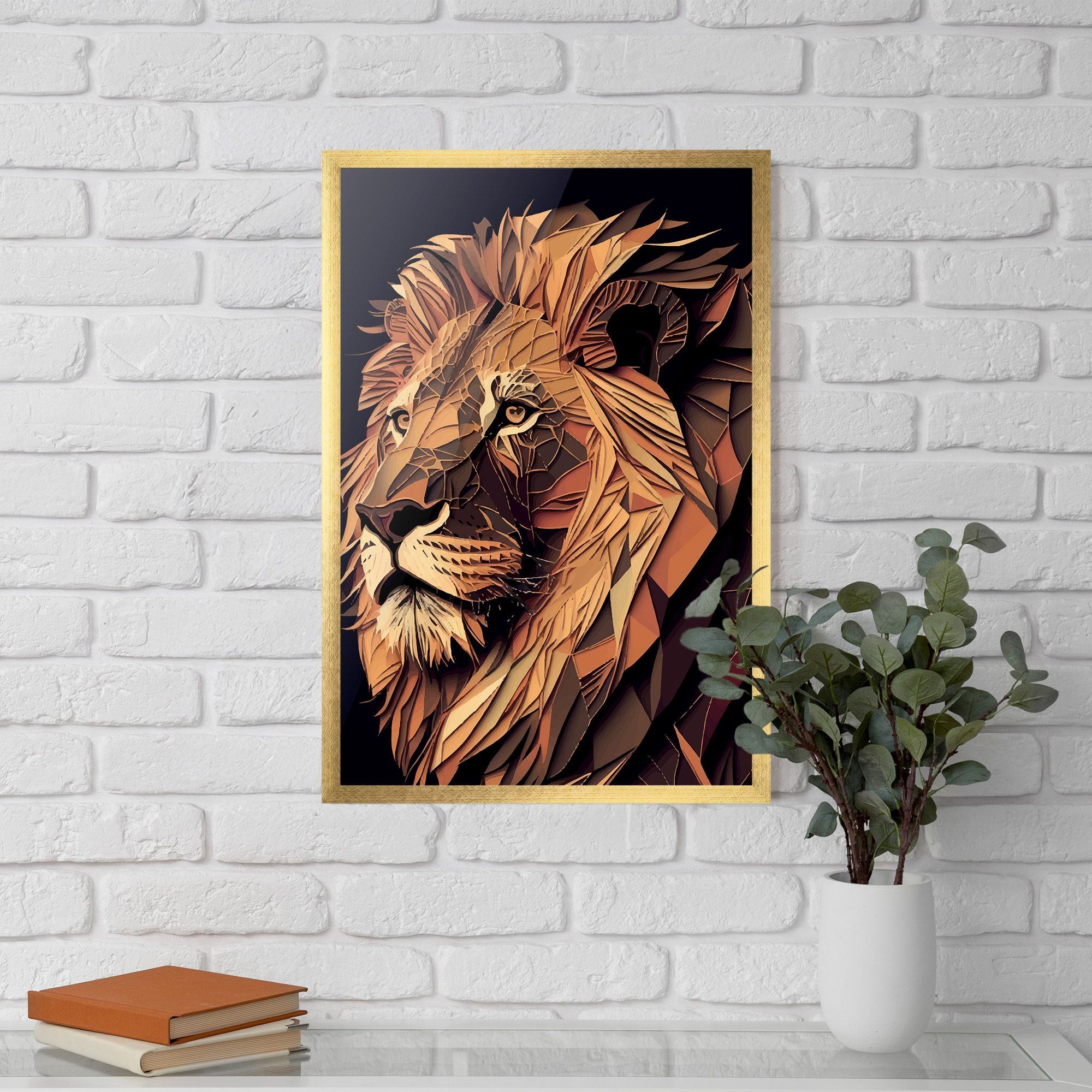 Orange Mix Lion mockup 5