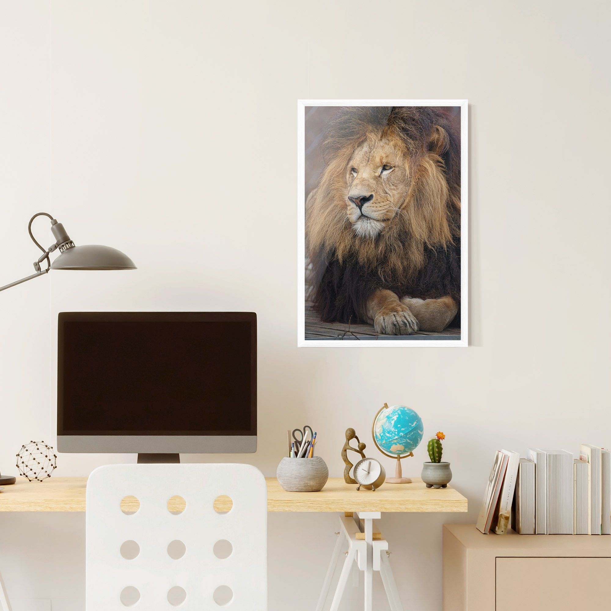 Lion Chilling mockup 6