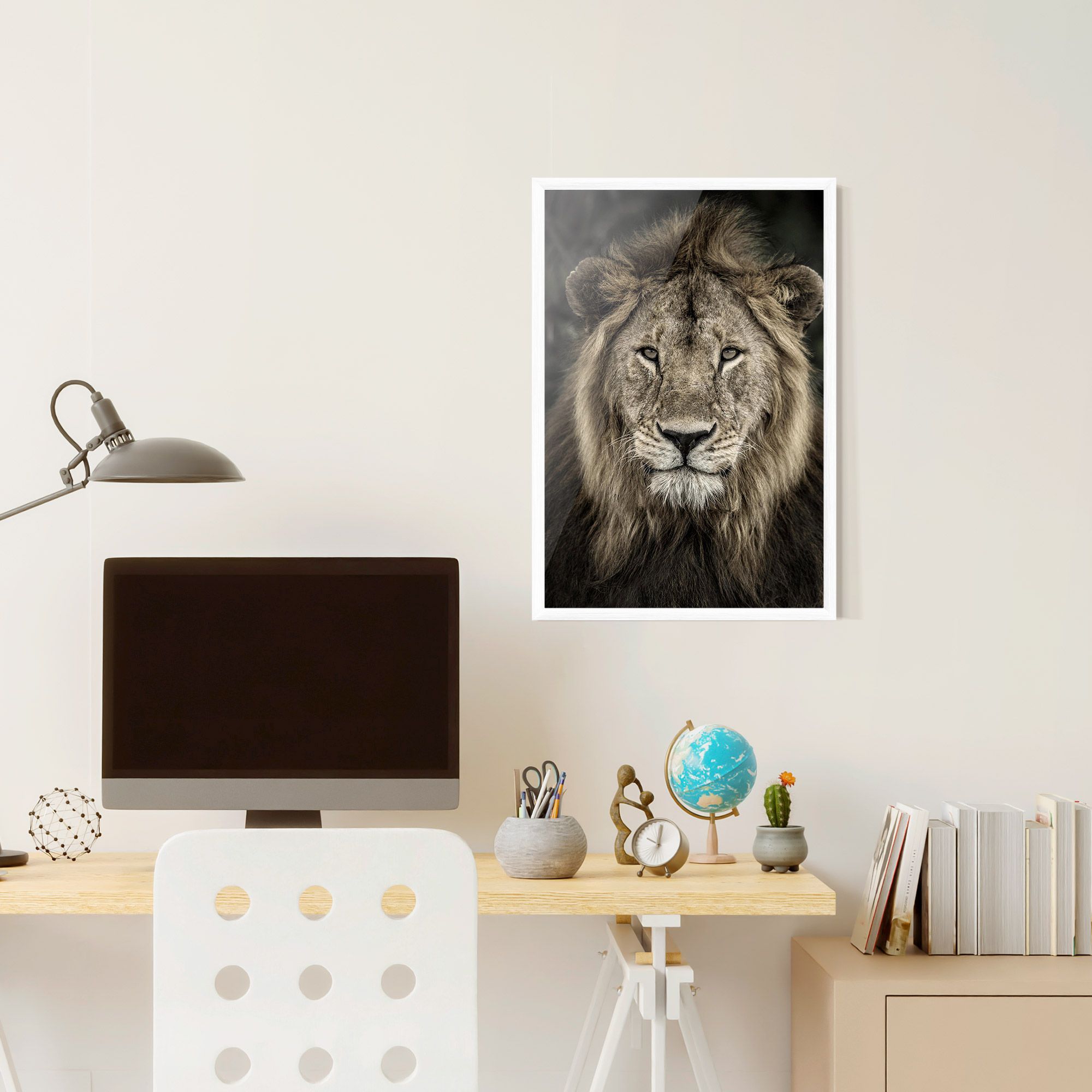 Lion Close Up mockup 6