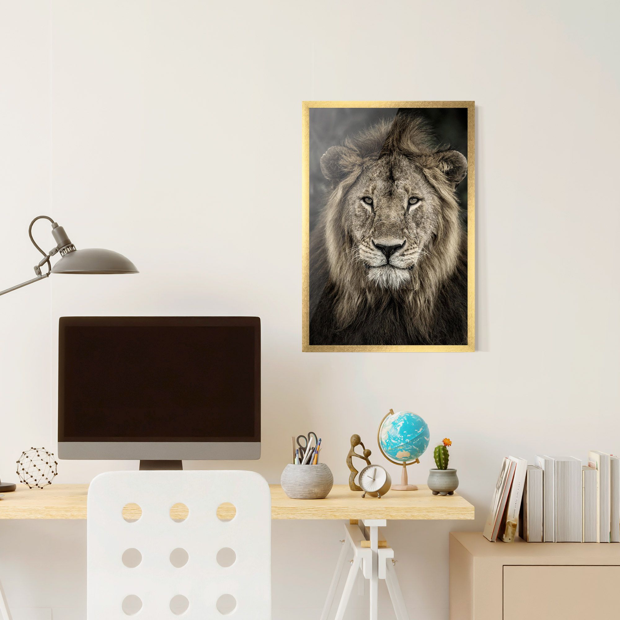 Lion Close Up mockup 6