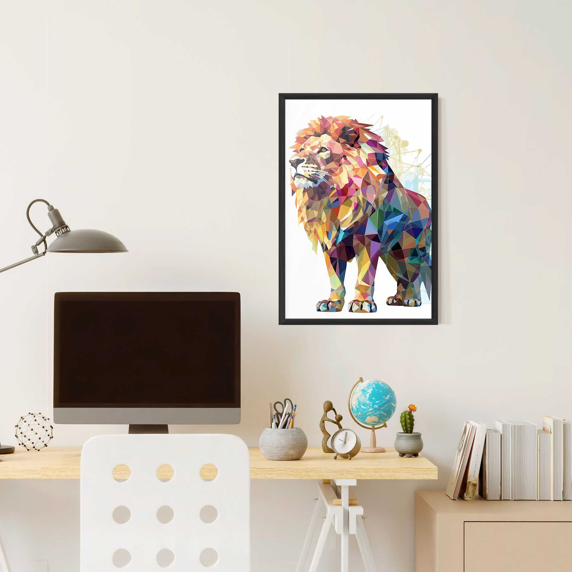 Artistic Lion mockup 6