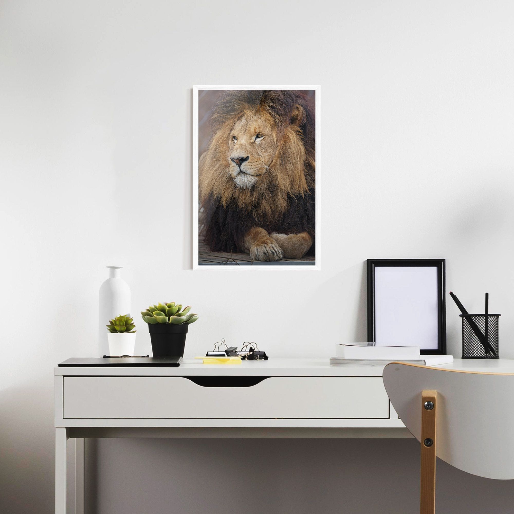 Lion Chilling mockup 7