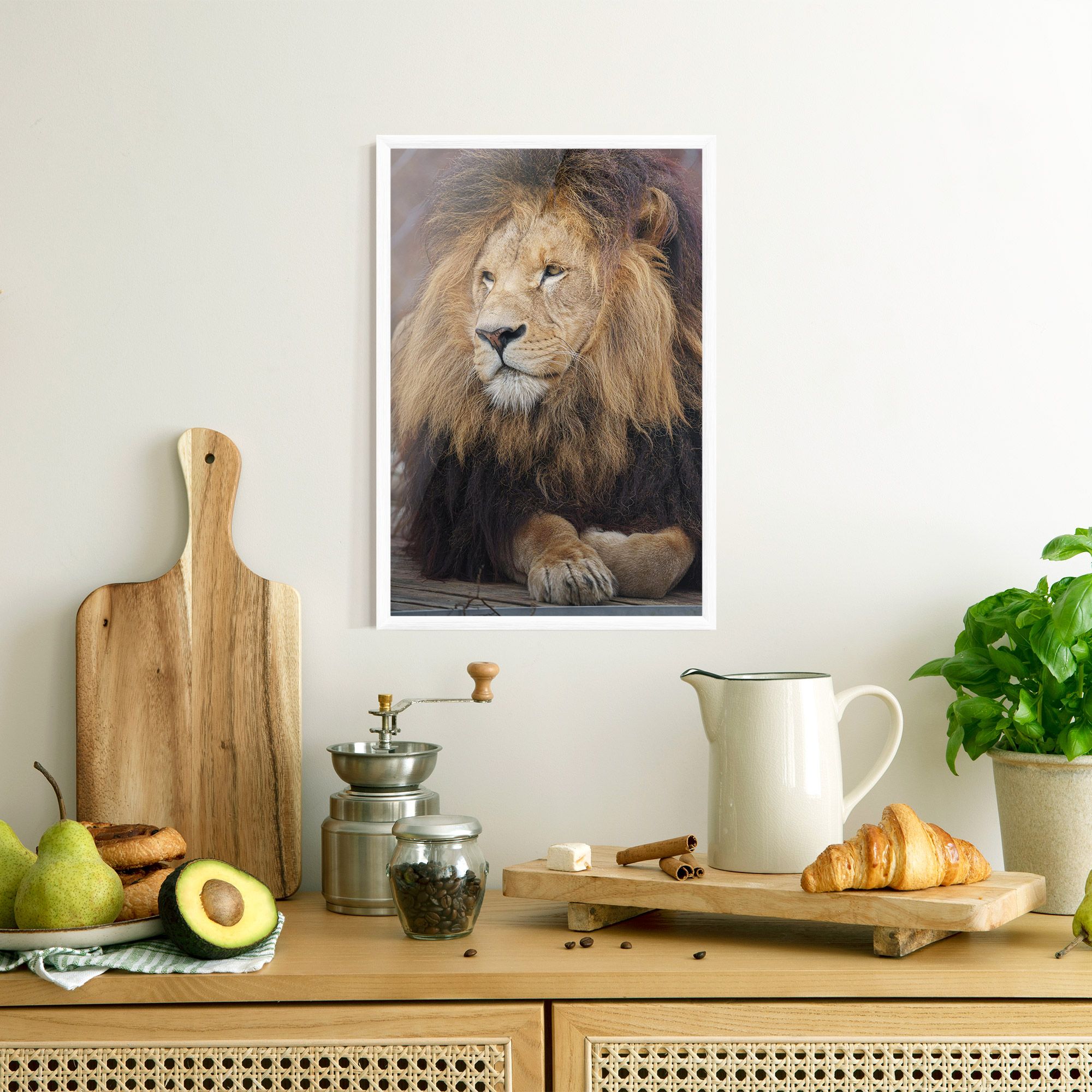 Lion Chilling mockup 8