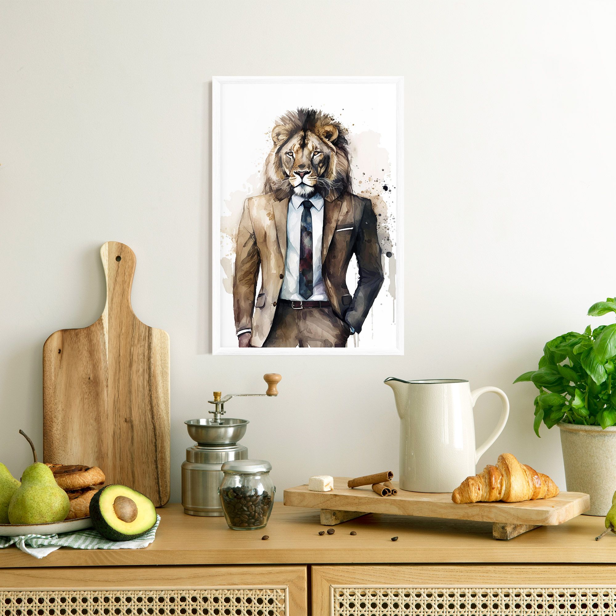 Lion In Suit mockup 8