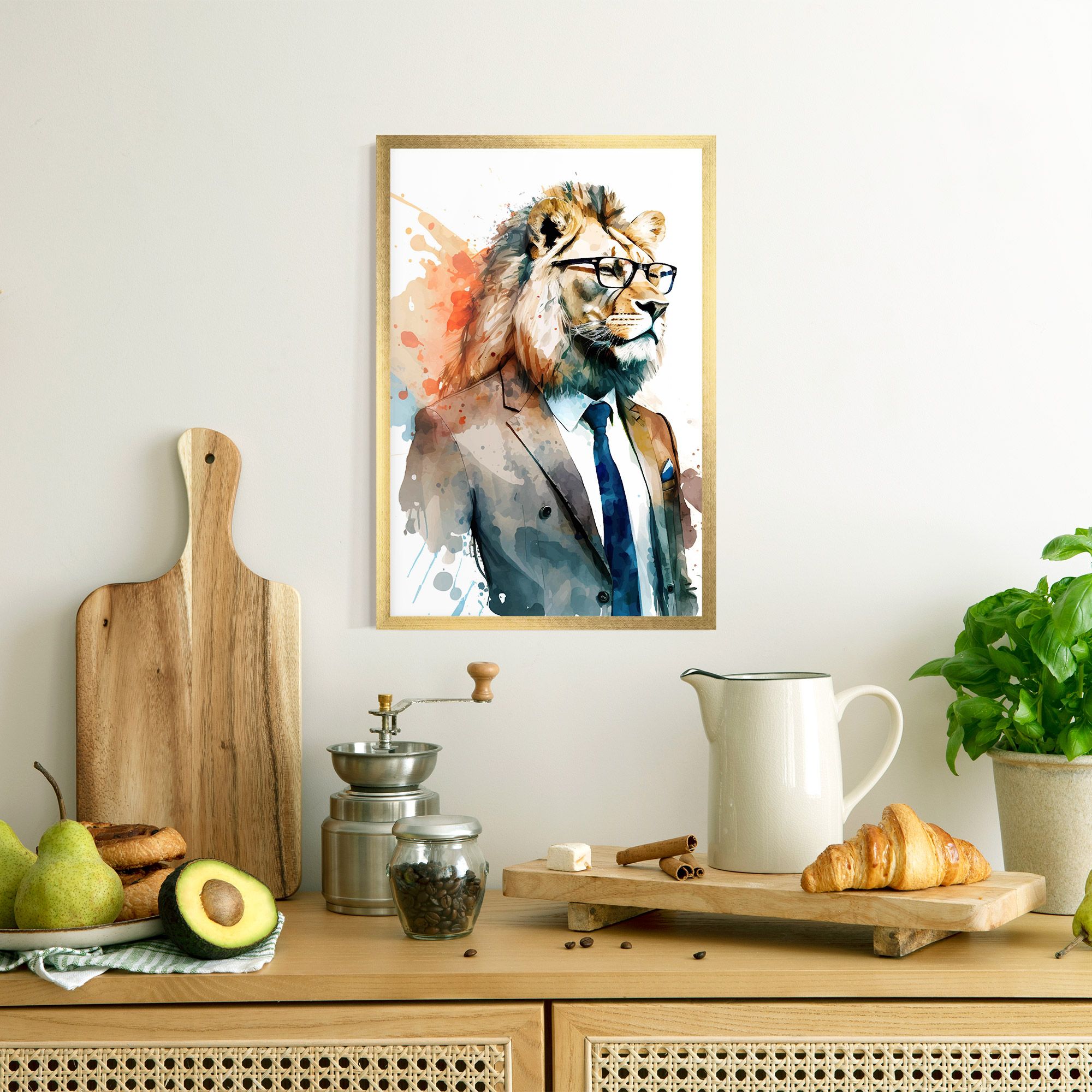 Brown Suit Lion mockup 8