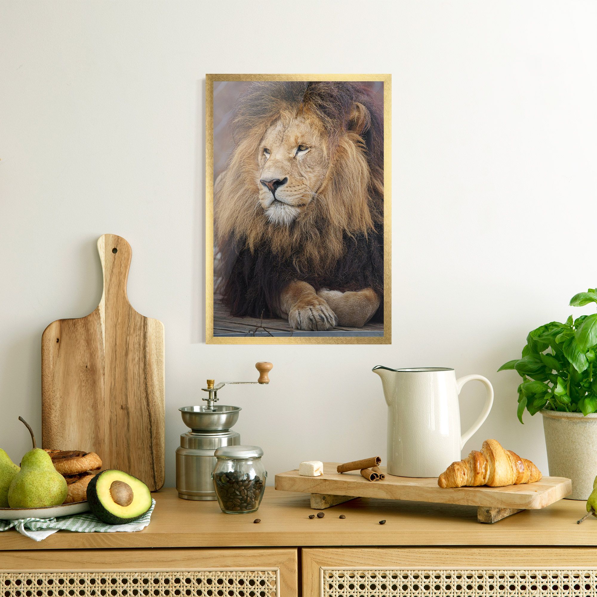 Lion Chilling mockup 8