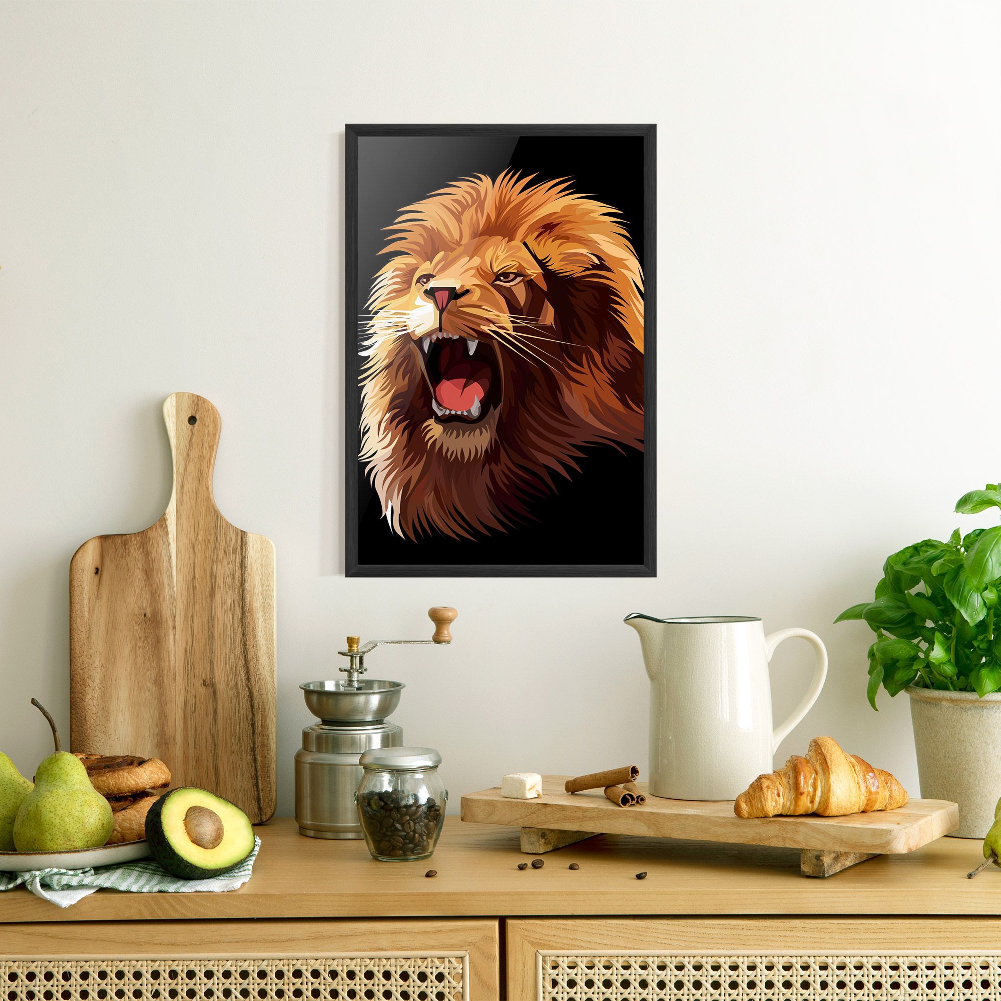 Angry Lion Head mockup 8