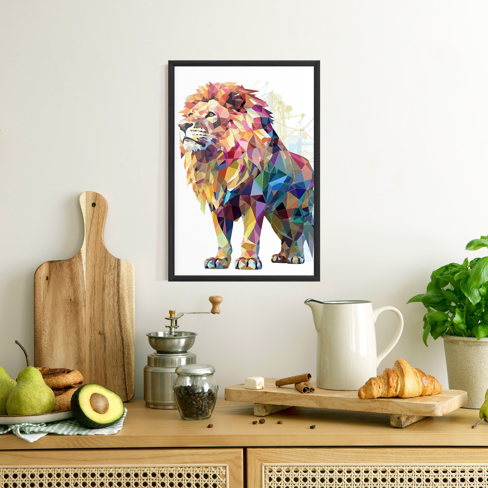 Artistic Lion mockup 8