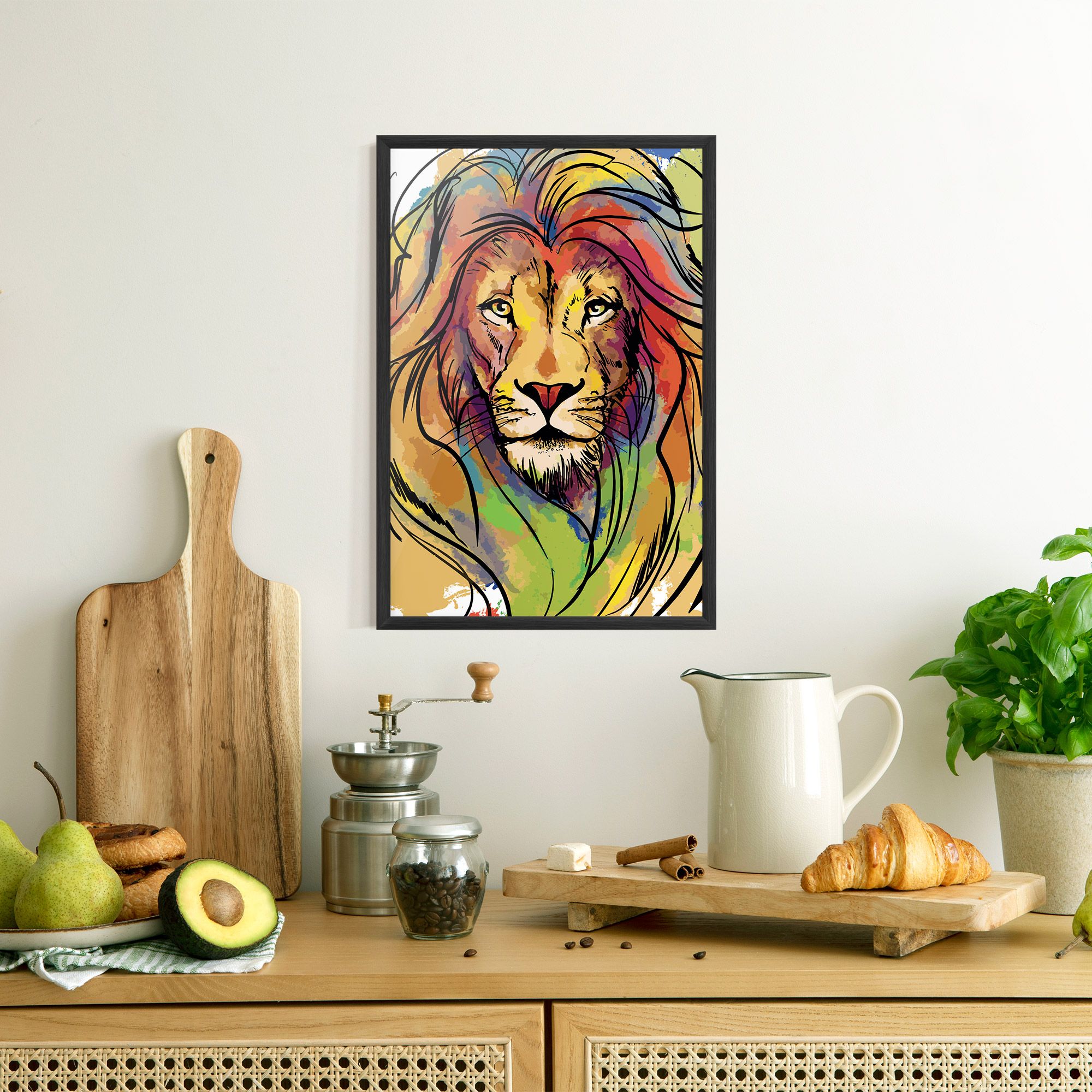 Drawn Lion mockup 8