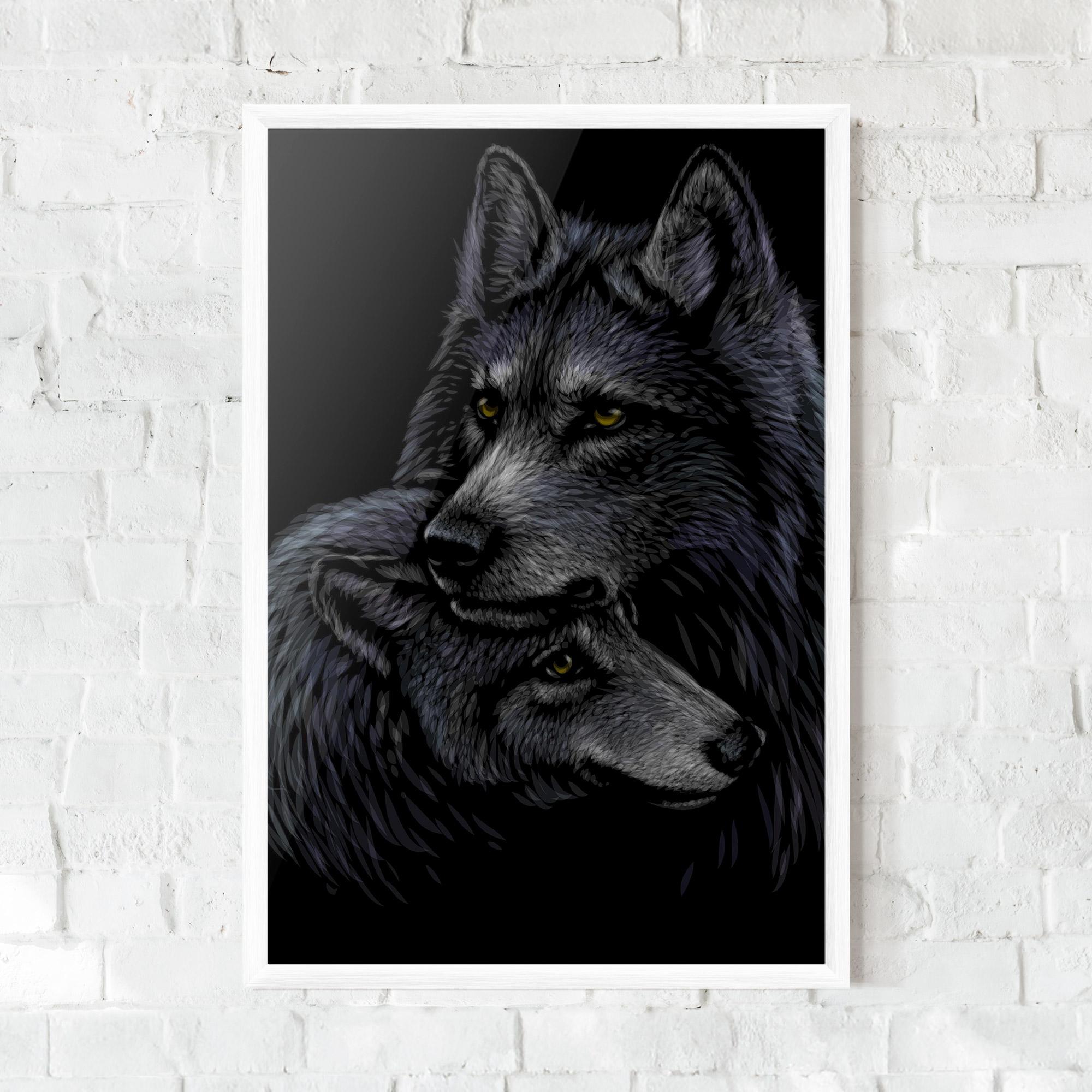 Poster Înrămat Mom Wolf mockup 0