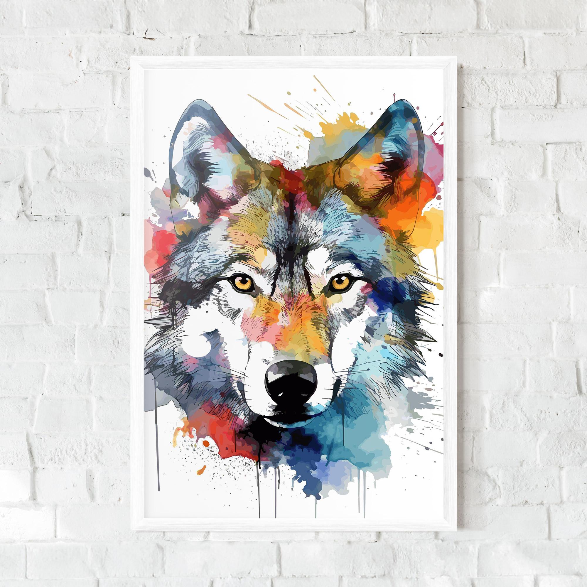 Poster Înrămat Wolf Art mockup 0