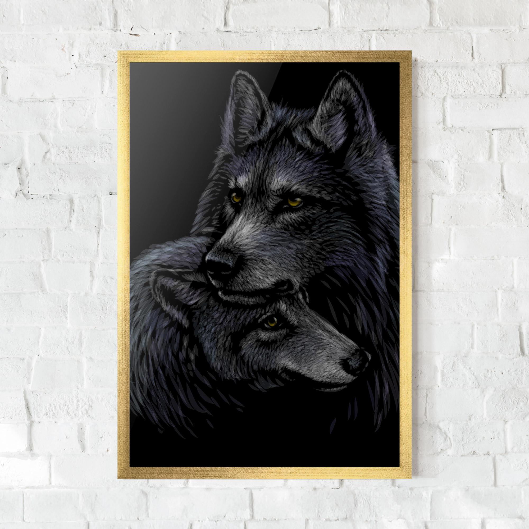 Poster Înrămat Mom Wolf mockup 0