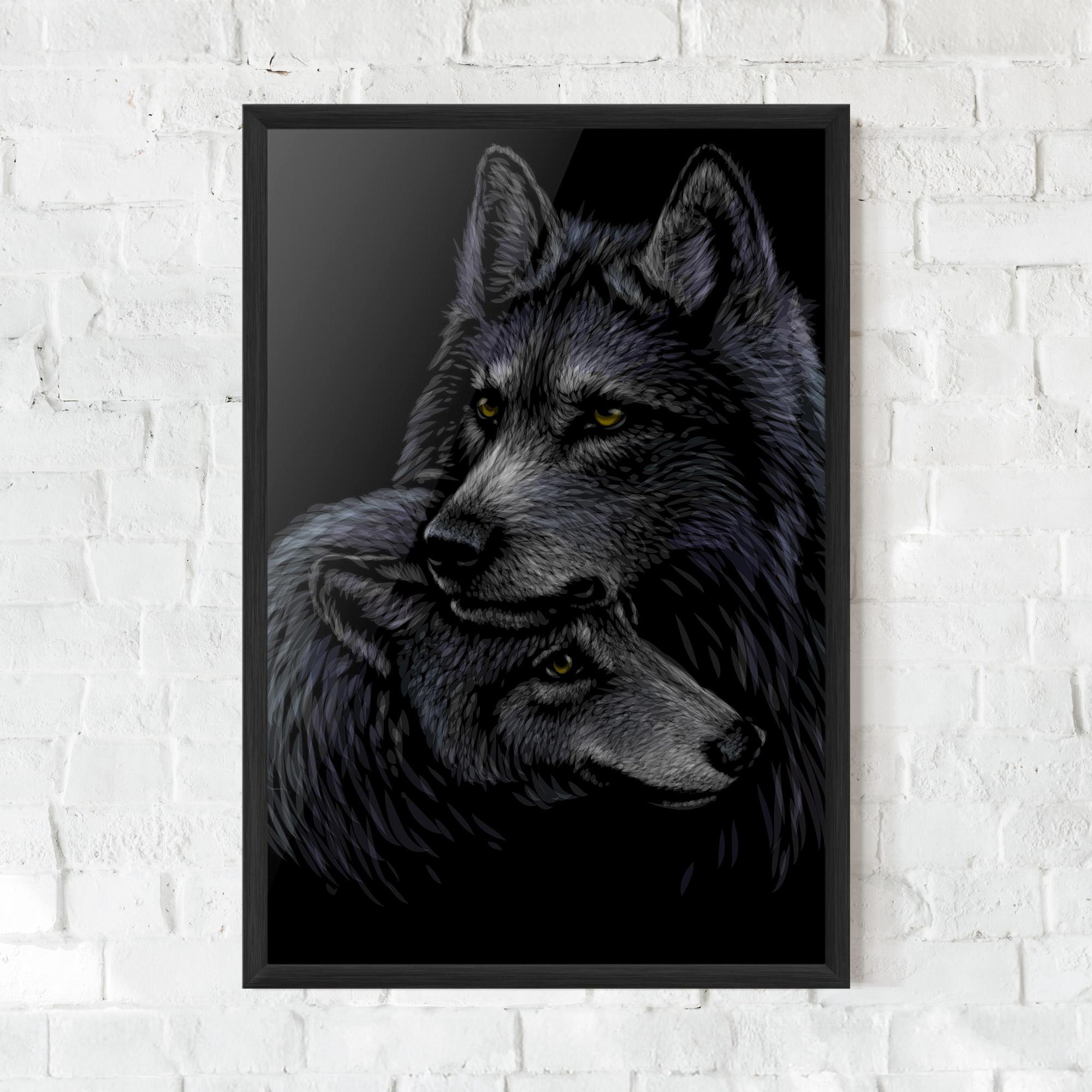 Poster Înrămat Mom Wolf mockup 0