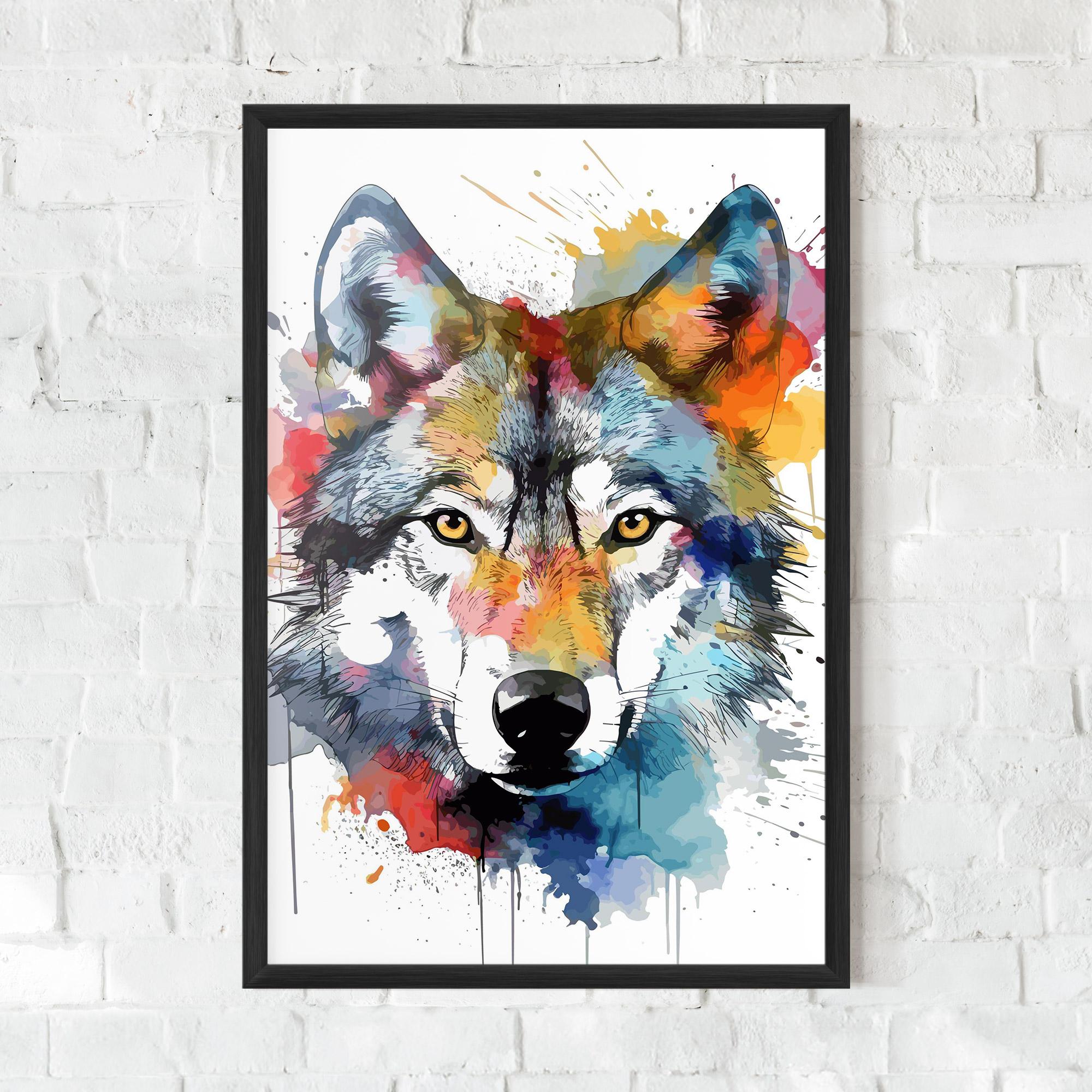 Poster Înrămat Wolf Art mockup 0