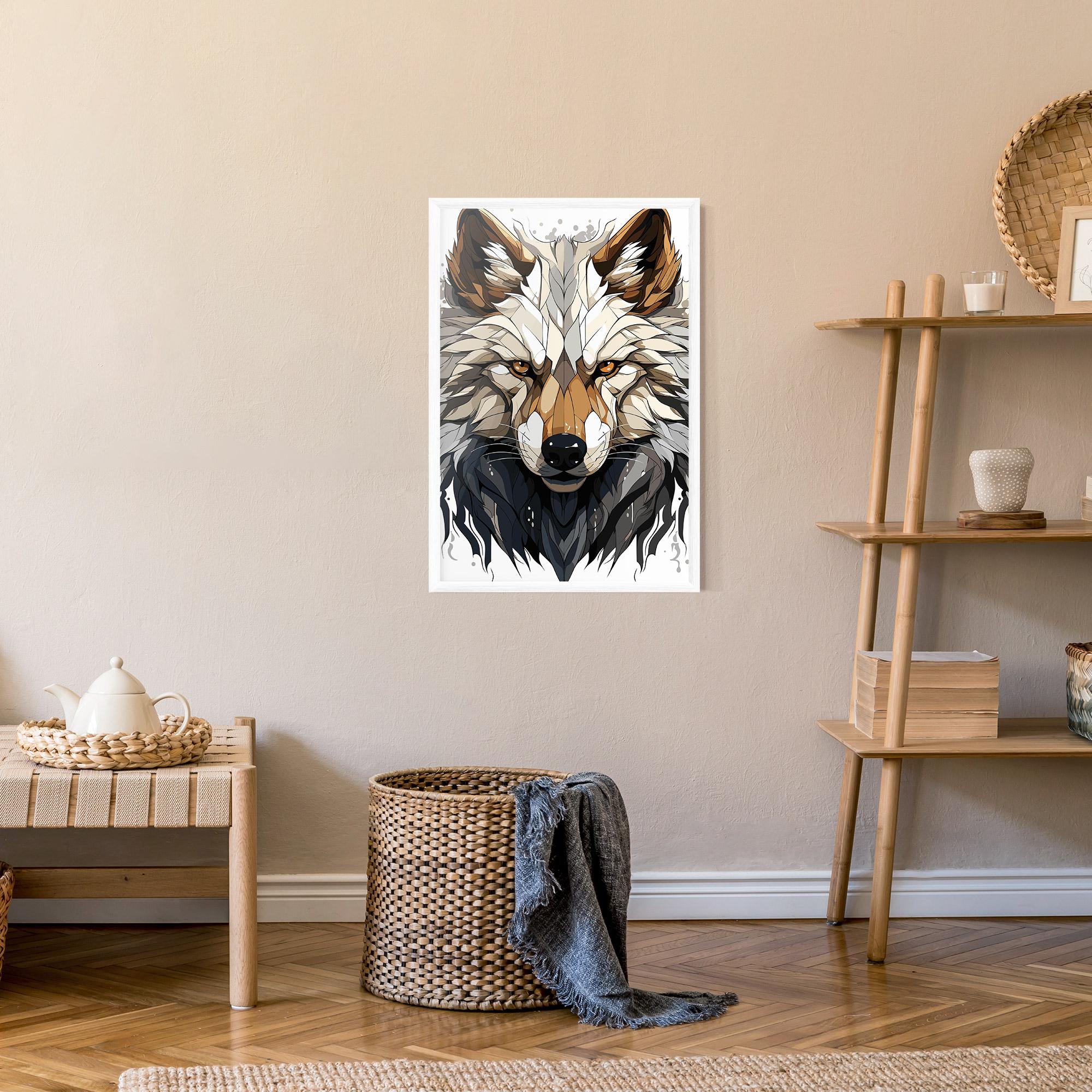 Poster Înrămat Brown Wolf mockup 9