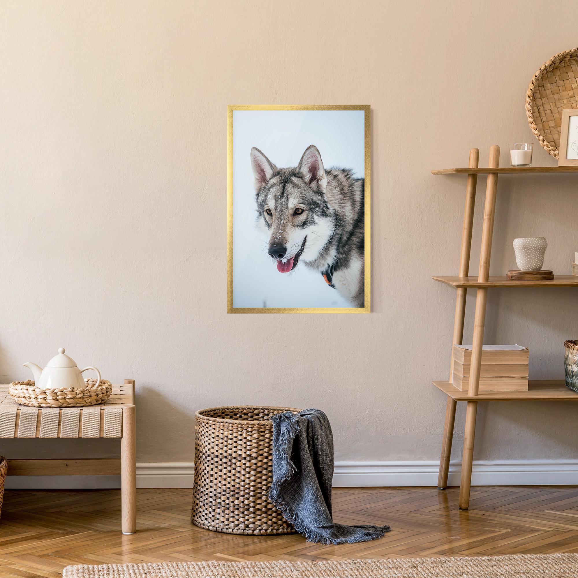 Poster Înrămat Wolf Head mockup 9