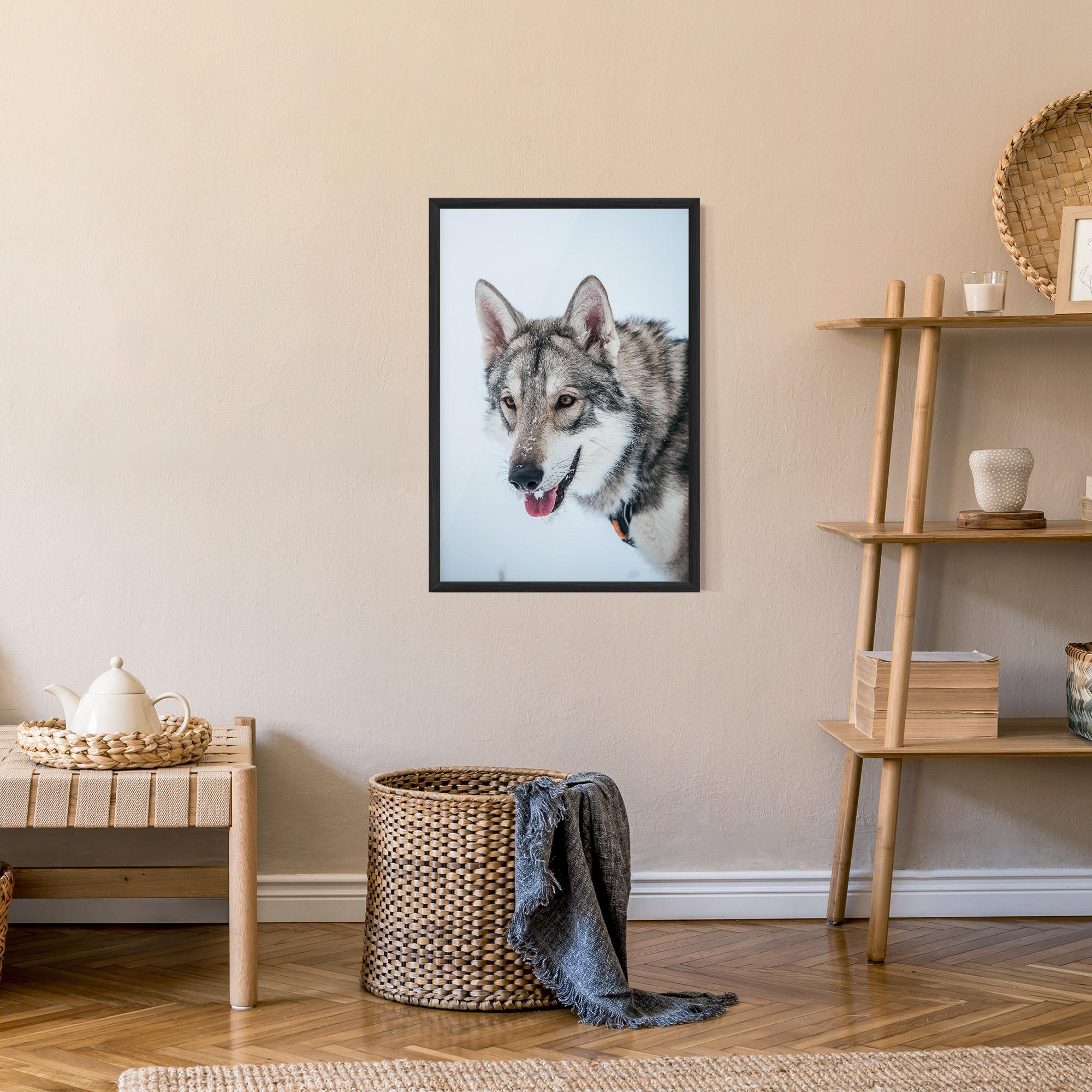 Poster Înrămat Wolf Head mockup 9