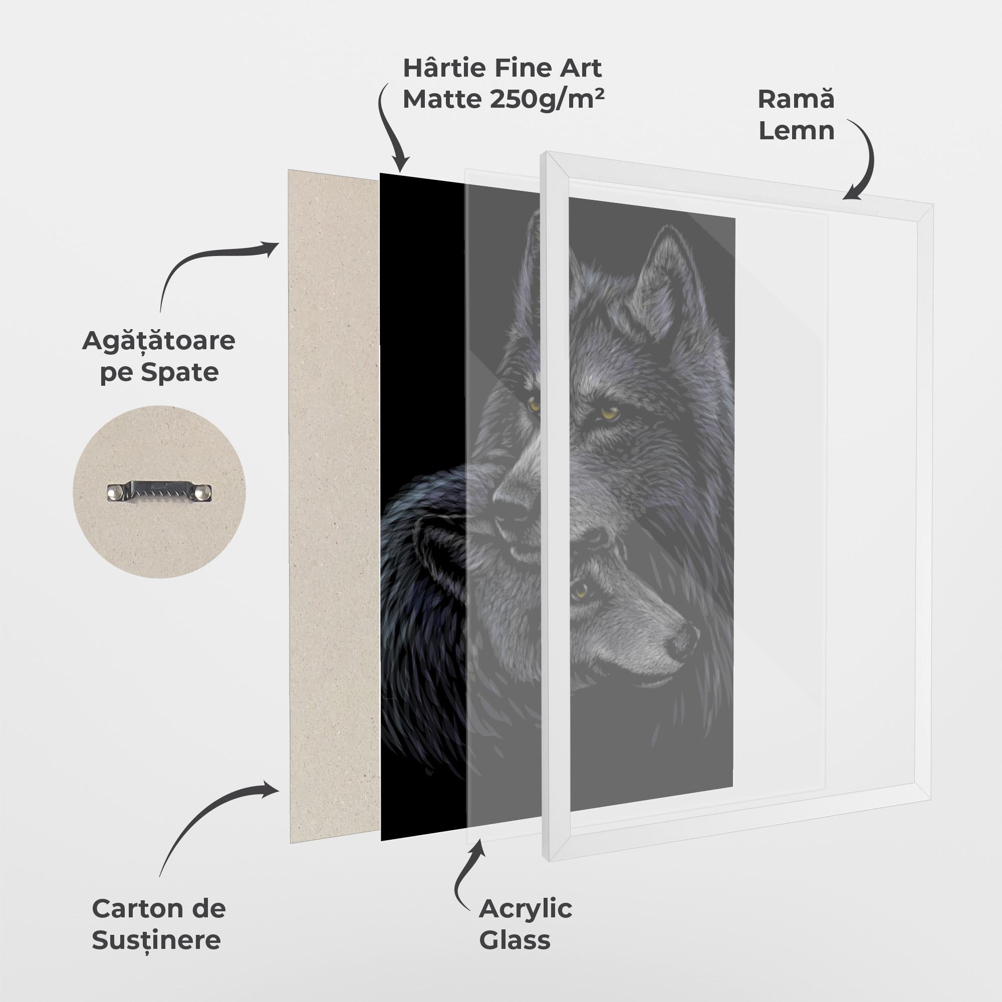 Poster Înrămat Mom Wolf mockup 1