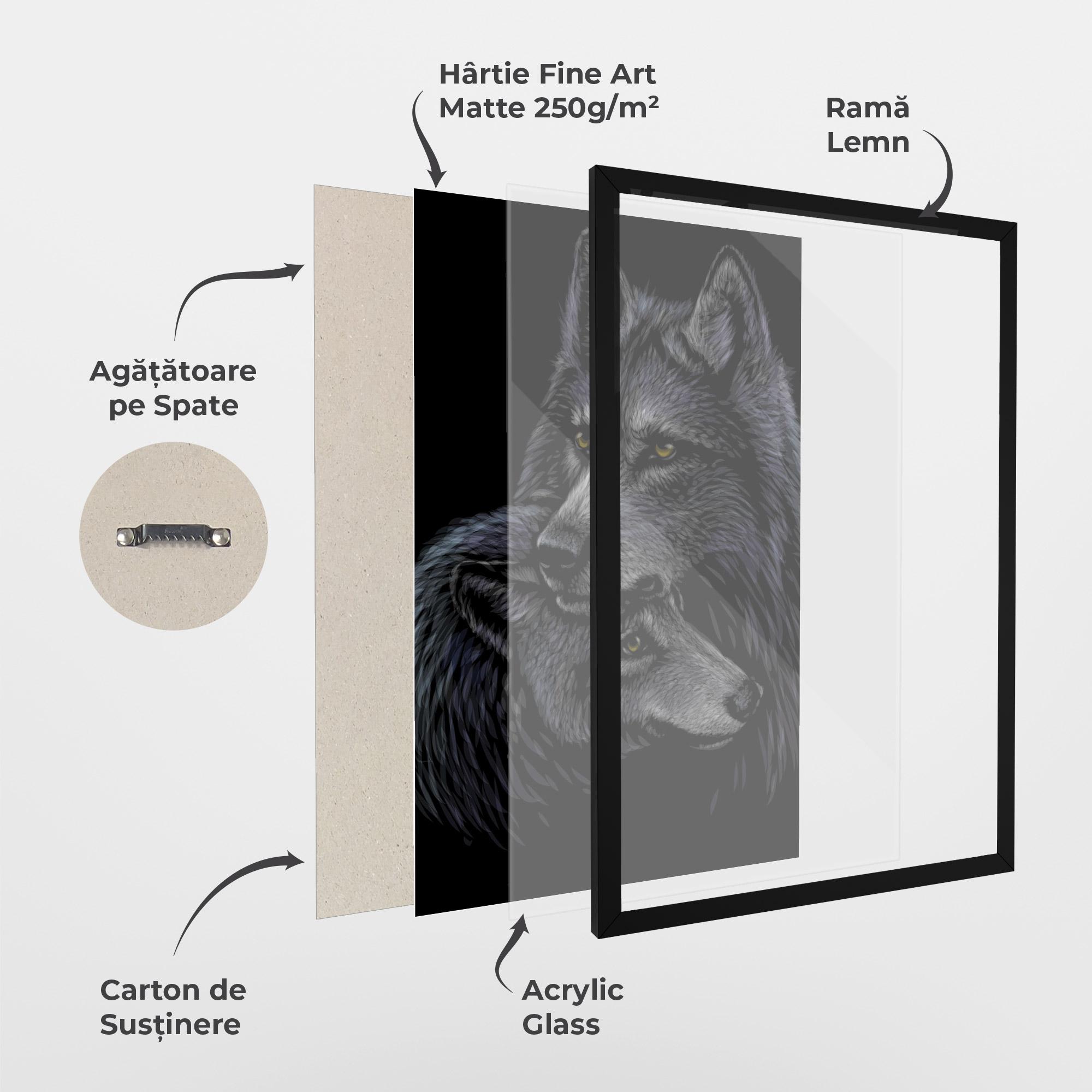 Poster Înrămat Mom Wolf mockup 1