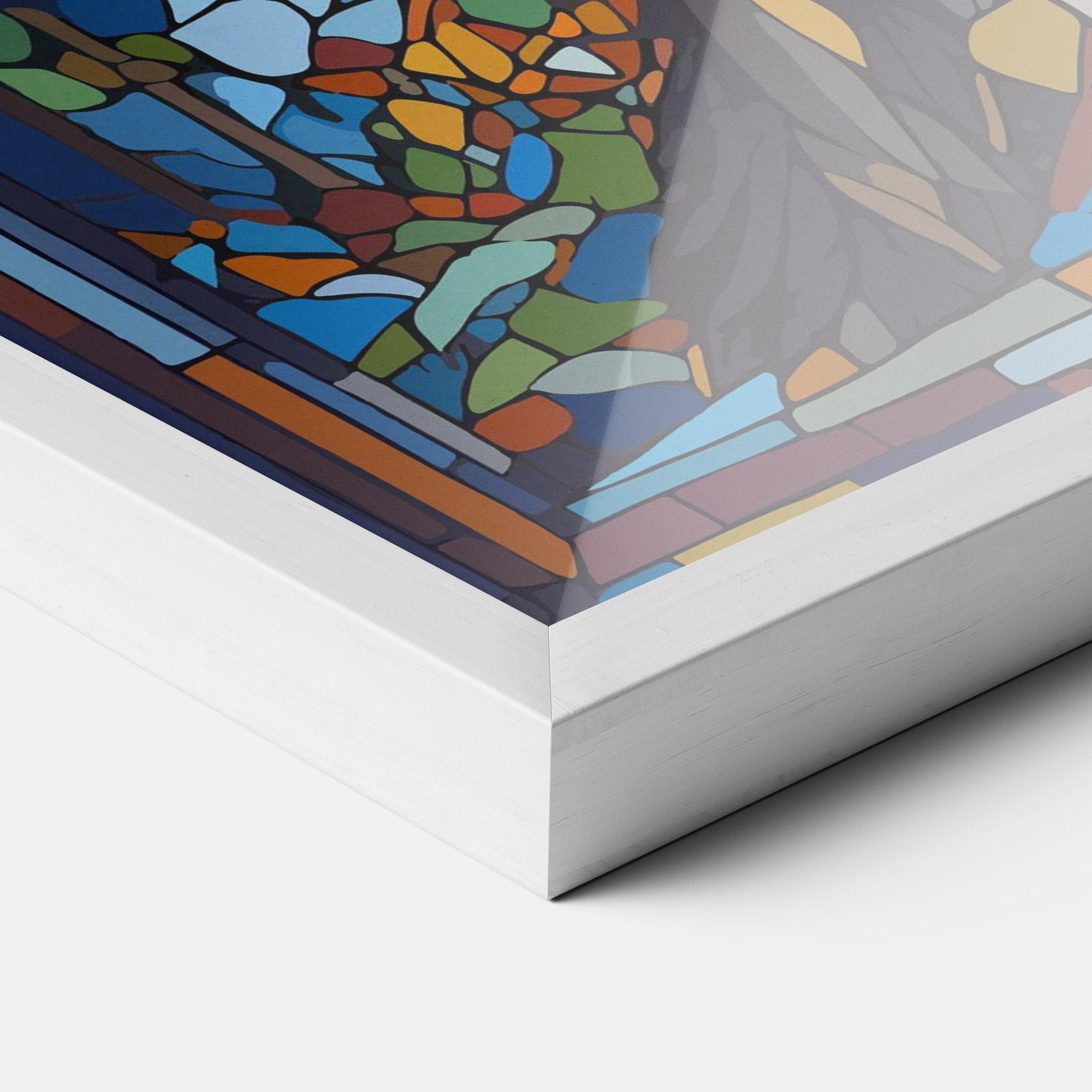 Poster Înrămat Glass Wolf mockup 3