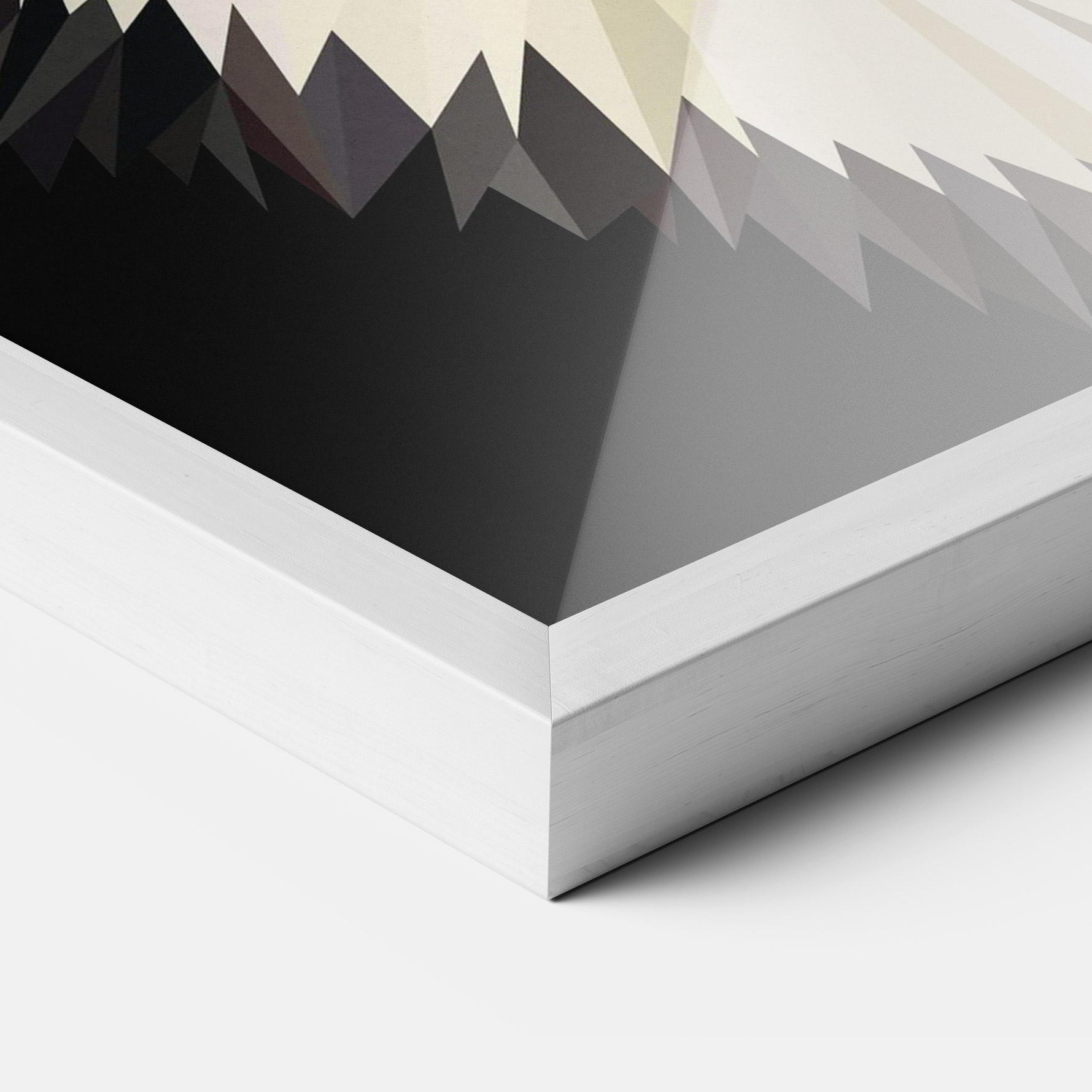 Poster Înrămat Pretty Wolf Head mockup 3