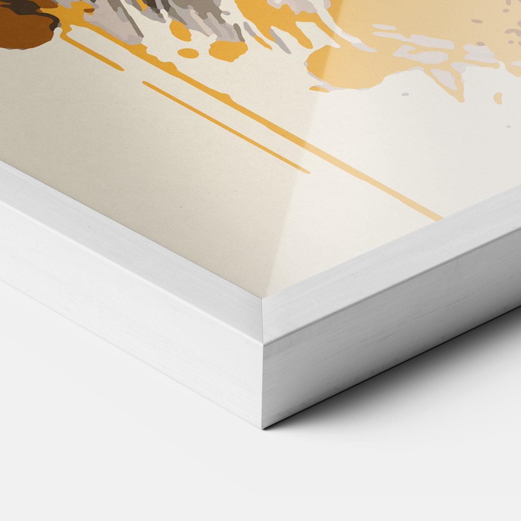 Poster Înrămat Wolf Head Art mockup 3